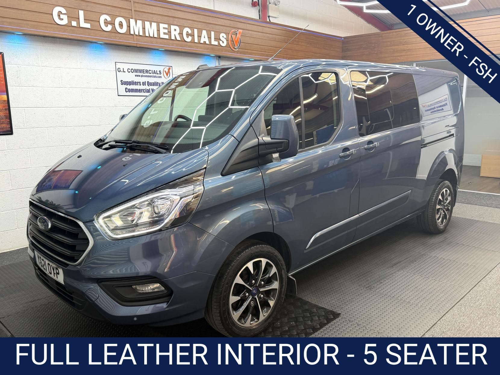 2021 Ford Transit Custom 2.0 320 EcoBlue Limited Crew Van Double Cab 5dr Diesel Manual L2 H1 Euro 6 (s/s) (6 Seat) (130 ps)