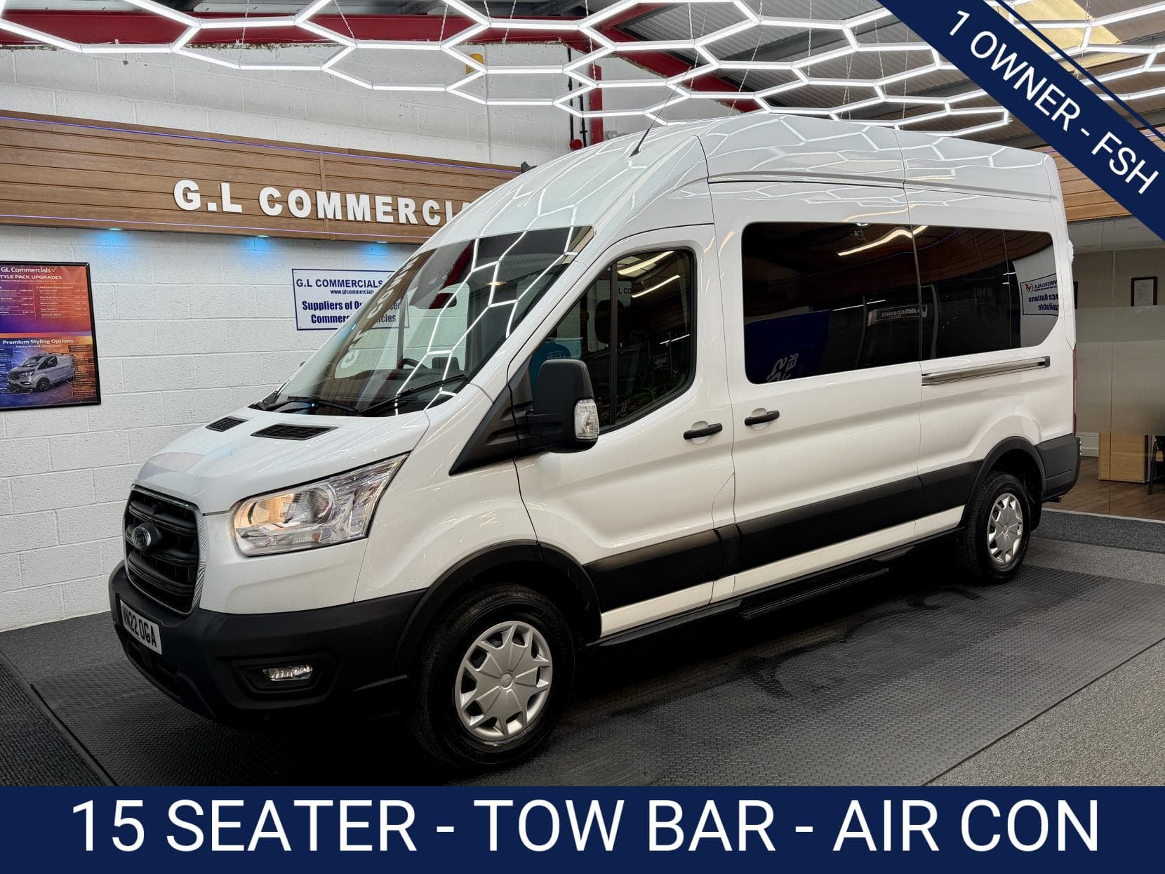 2022 Ford Transit 2.0 410 EcoBlue Trend Minibus Double Cab 5dr Diesel Manual RWD L3 H2 Euro 6 (s/s) (15 Seat) (130 ps)