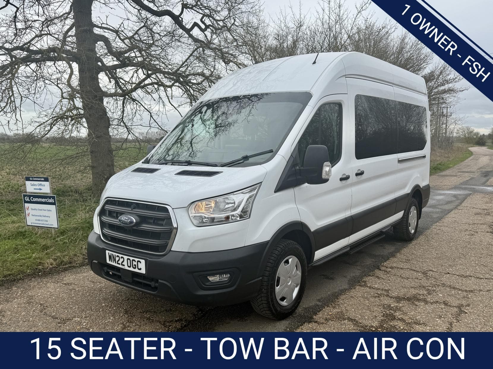 2022 Ford Transit 2.0 410 EcoBlue Trend Minibus Double Cab 5dr Diesel Manual RWD L3 H2 Euro 6 (s/s) (15 Seat) (130 ps)