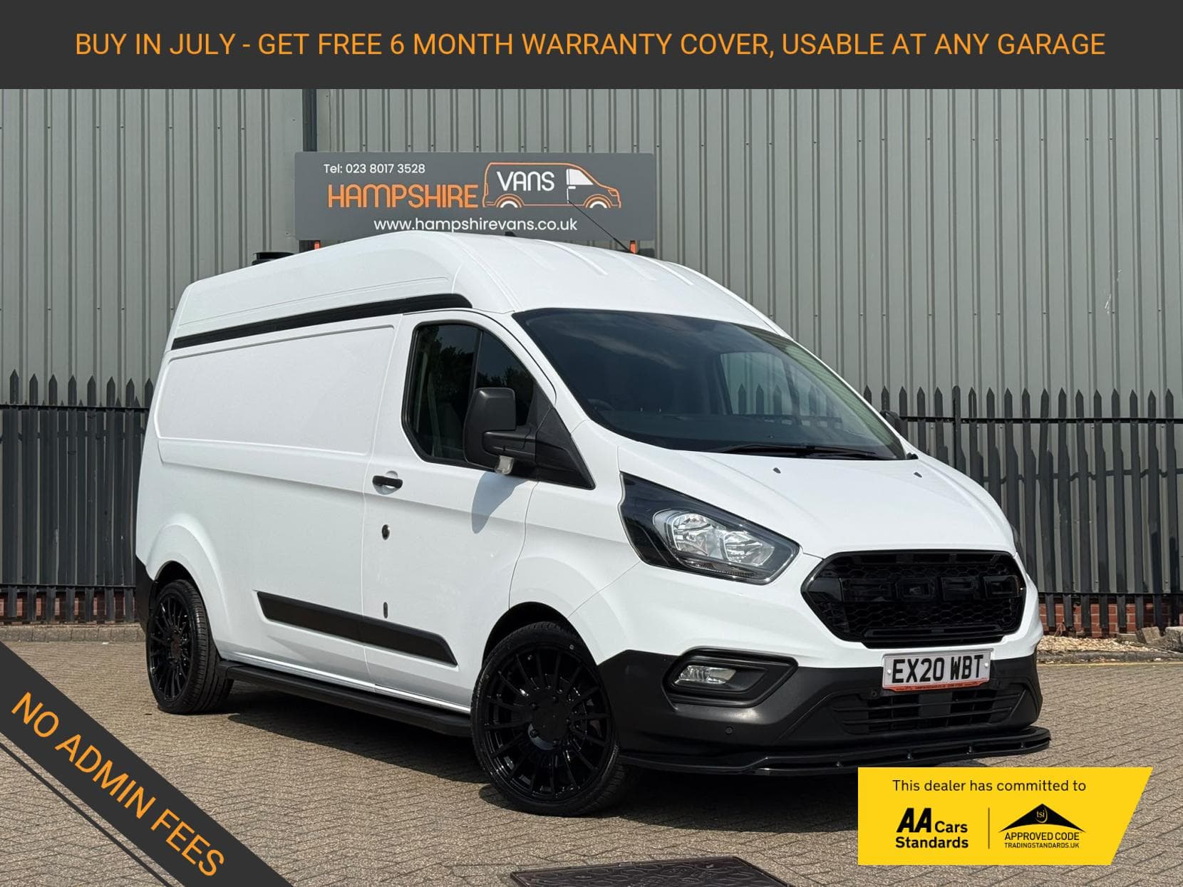 2020 Ford Transit Custom 2.0 300 EcoBlue Leader Panel Van 5dr Diesel Manual L2 H2 Euro 6 (s/s) (105 ps)