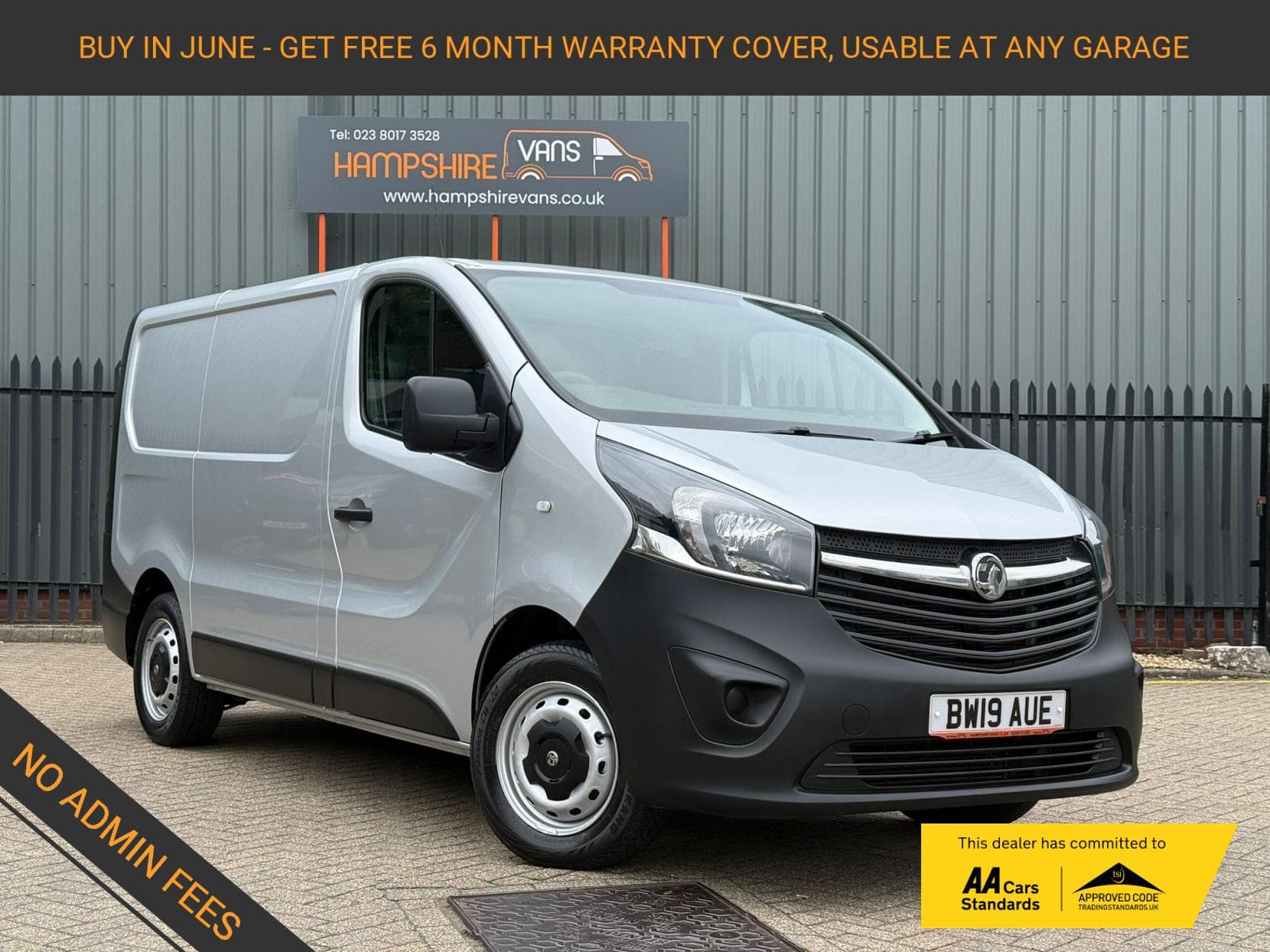2019 Vauxhall Vivaro 1.6 CDTi 2700 Panel Van 5dr Diesel Manual L1 H1 Euro 6 (s/s) (95 ps)
