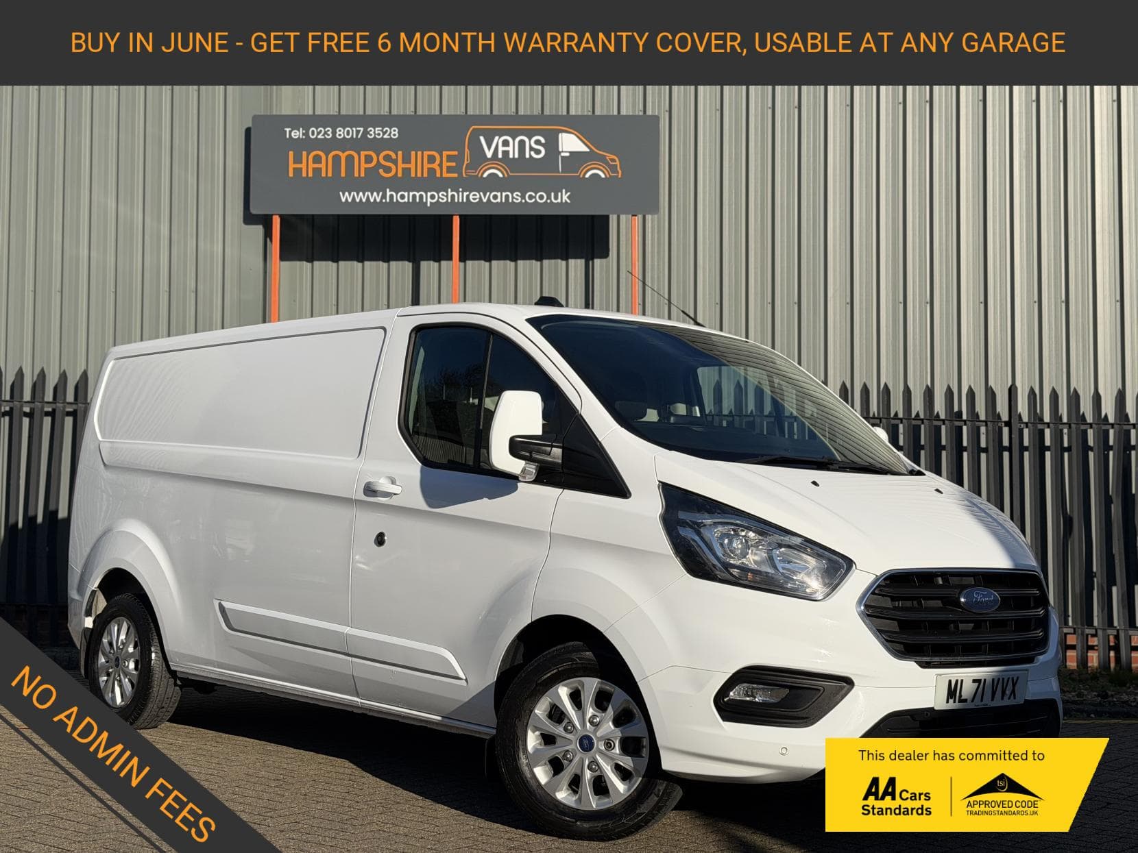 2021 Ford Transit Custom 2.0 300 EcoBlue Limited Panel Van 5dr Diesel Auto L2 H1 Euro 6 (s/s) (130 ps)