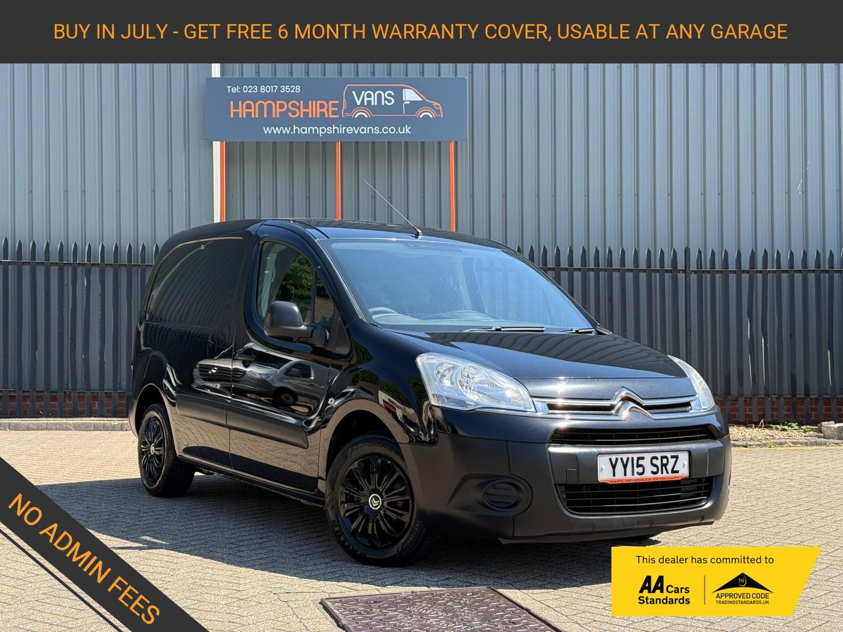 2015 Citroen Berlingo 1.6 HDi 625 Enterprise Panel Van 5dr Diesel Manual L1 (Euro 5) (135 g/km, 75 bhp)