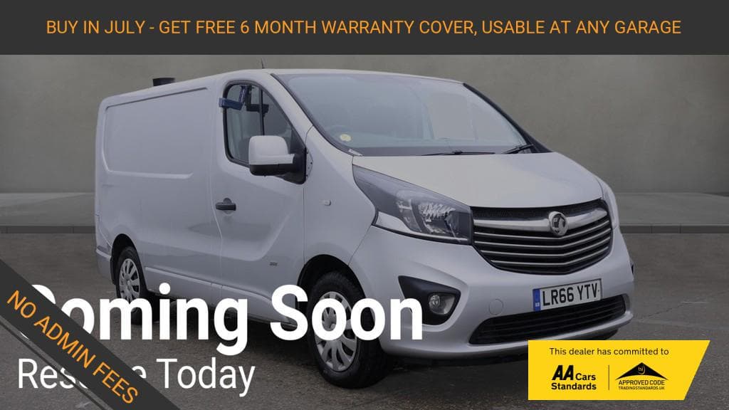 2017 Vauxhall Vivaro 1.6 CDTi 2900 BiTurbo Sportive Panel Van 5dr Diesel Manual L1 H1 Euro 6 (s/s) (125 ps)