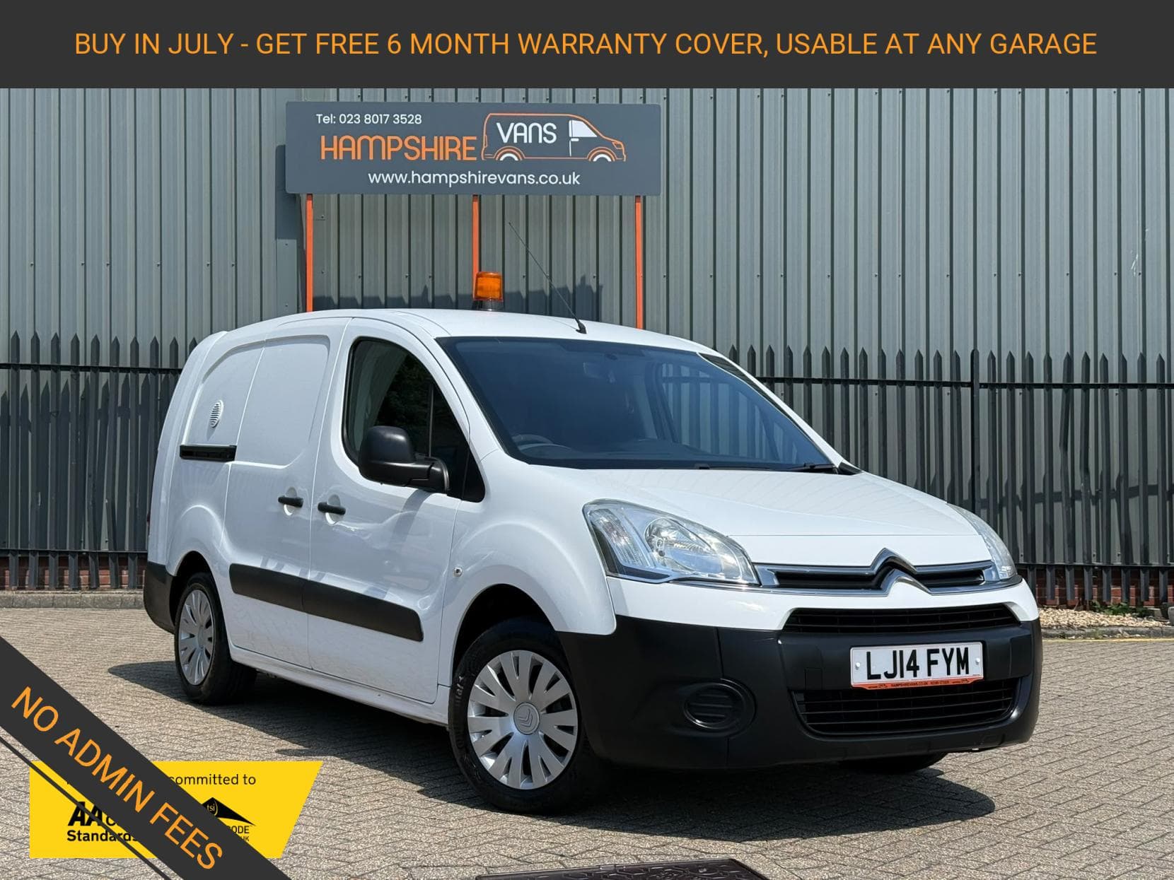 2014 Citroen Berlingo 1.6 HDi 750 LX Panel Van 6dr Diesel Manual L2 (153 g/km, 90 bhp)