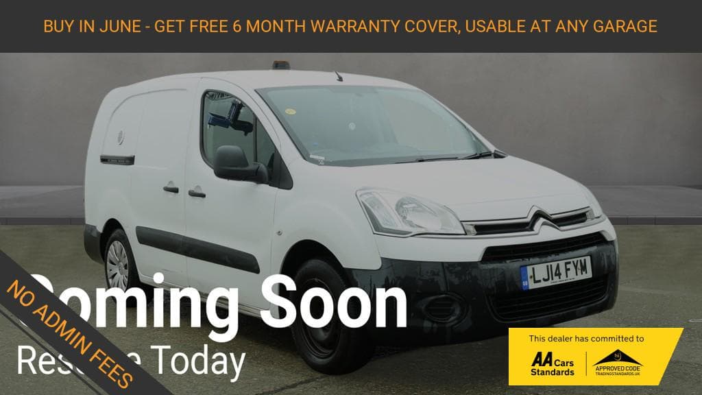 2014 Citroen Berlingo 1.6 HDi 750 LX Panel Van 6dr Diesel Manual L2 (153 g/km, 90 bhp)