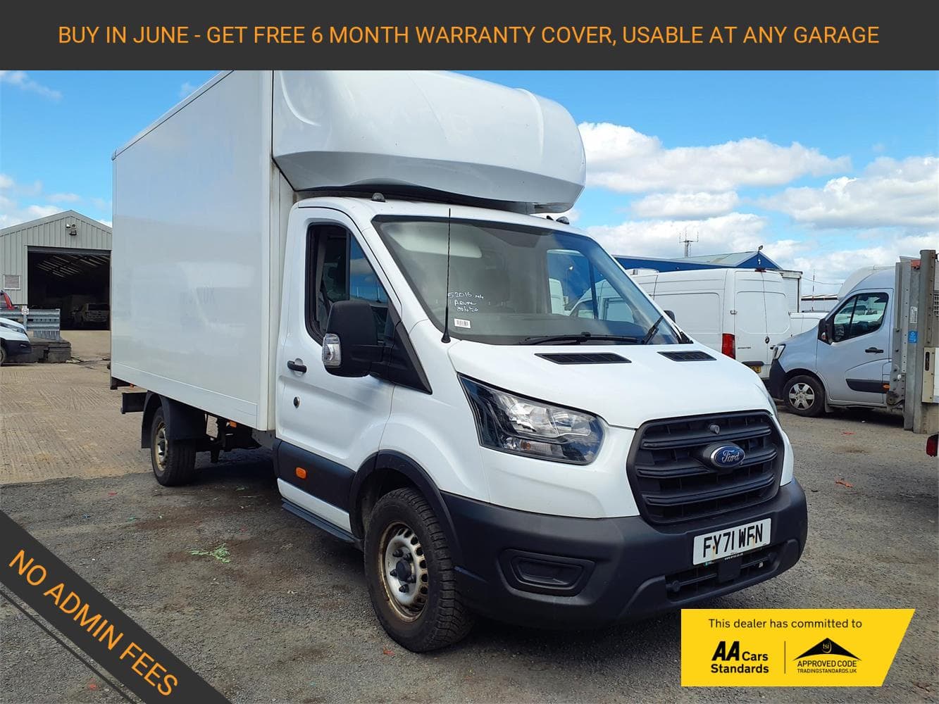 2021 Ford Transit 2.0 350 EcoBlue Leader Luton 3dr Diesel Manual FWD L4 Euro 6 (s/s) (130 ps)