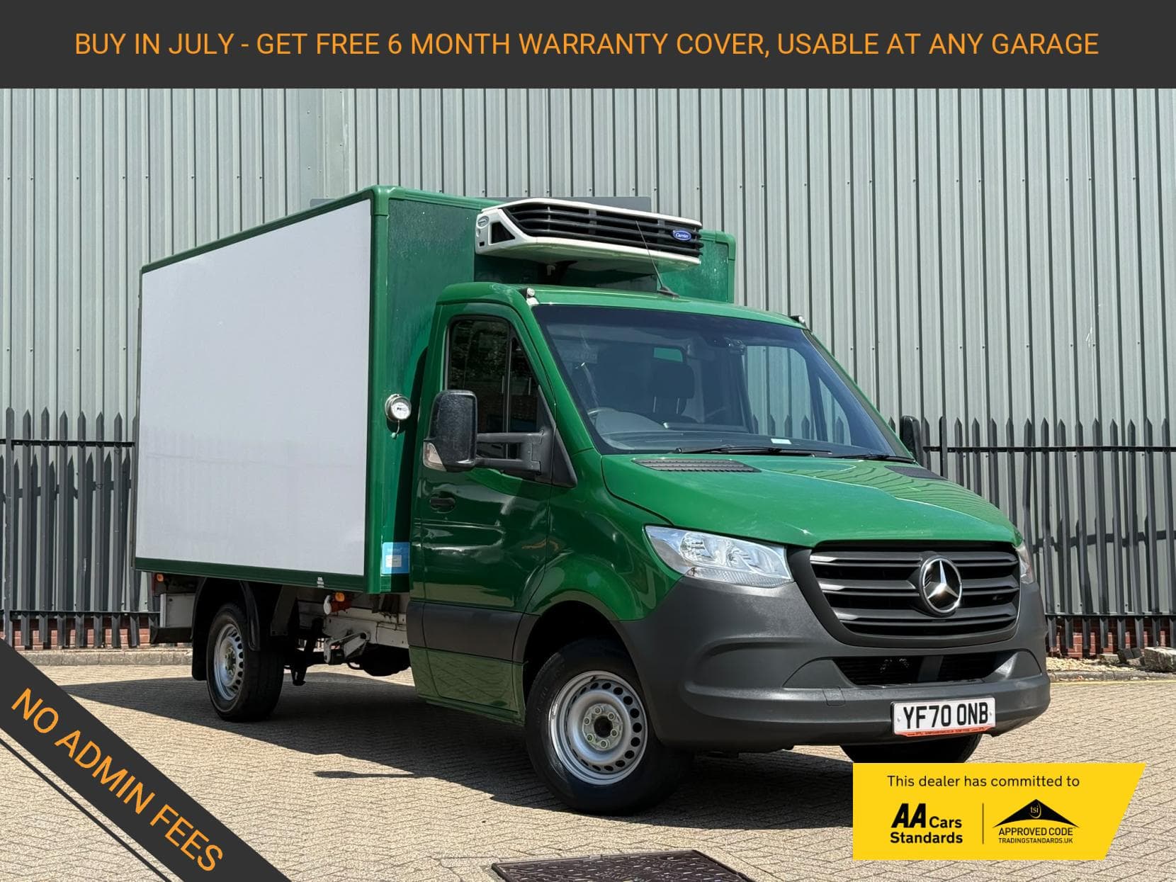 2020 Mercedes-Benz Sprinter 2.1 314 CDi Temperature Controlled 5dr Diesel Manual RWD L3 H2 (210 g/km, 141 bhp)