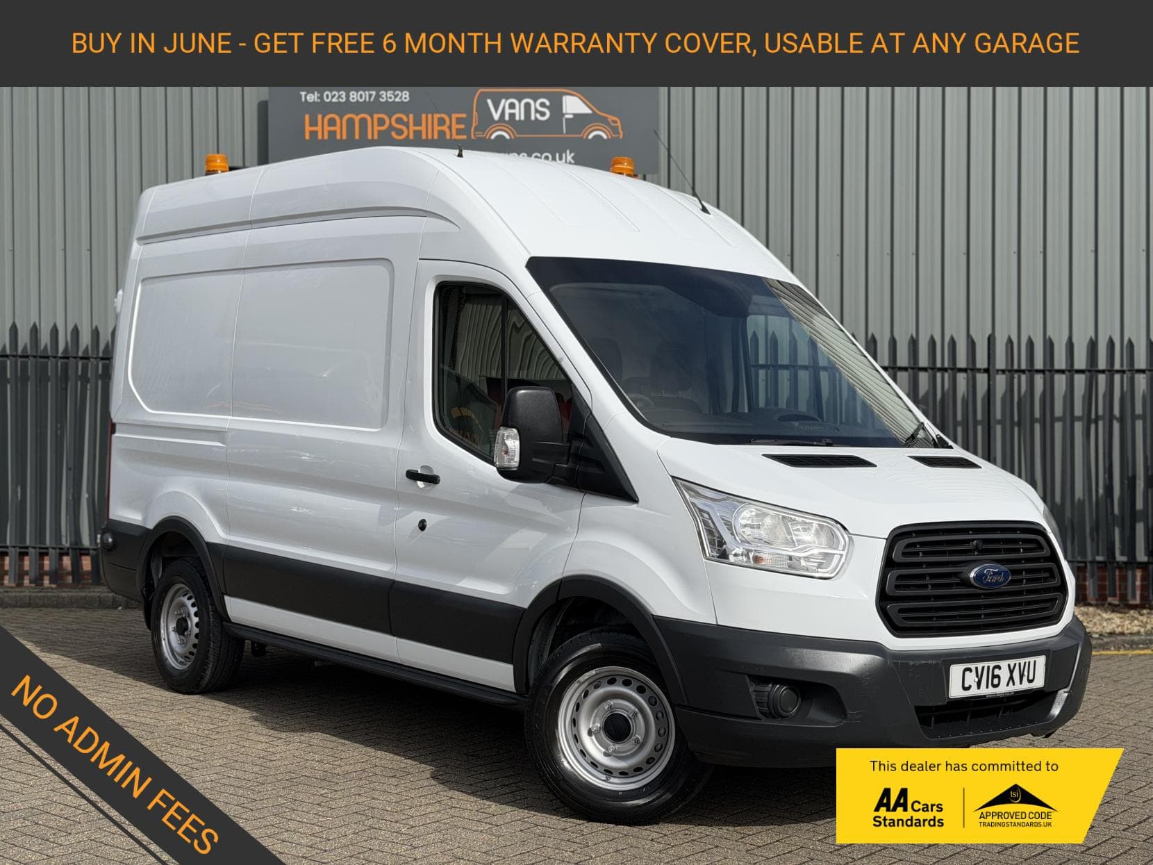 2016 Ford Transit 2.2 TDCi 350 Panel Van 5dr Diesel Manual RWD L2 H3 Euro 5 (155 ps)