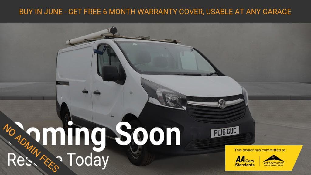 2016 Vauxhall Vivaro 1.6 CDTi 2900 ecoFLEX Panel Van 5dr Diesel Manual L1 H1 Euro 5 (s/s) (90 ps)