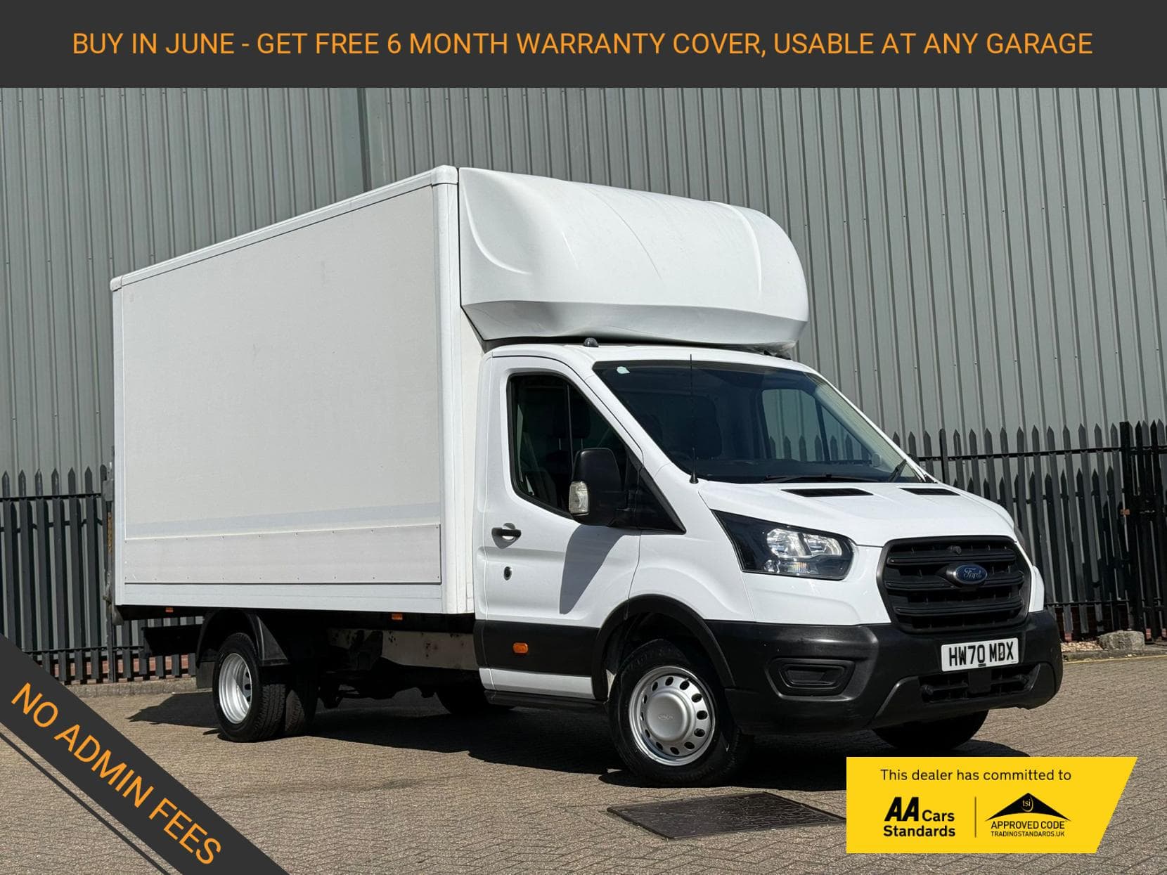 2020 Ford Transit 2.0 350 EcoBlue HD Leader Luton 3dr Diesel Manual RWD L4 Euro 6 (s/s) (130 ps)