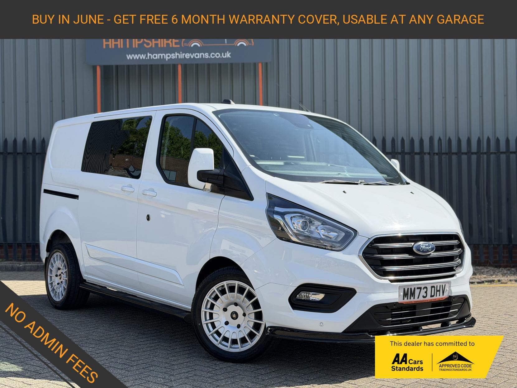 2023 Ford Transit Custom 2.0 300 EcoBlue Limited Crew Van Double Cab 5dr Diesel Manual L1 H1 Euro 6 (s/s) (130 ps)