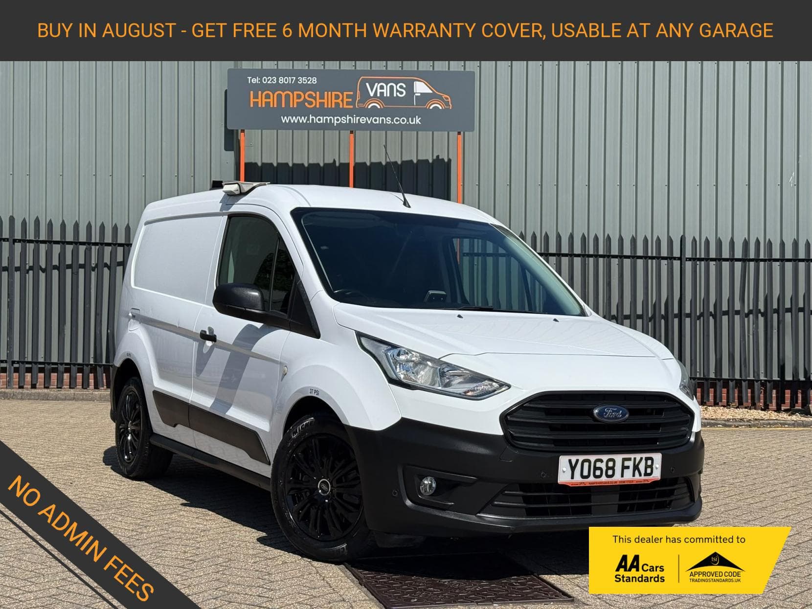 2018 Ford Transit Connect 1.5 220 EcoBlue Panel Van 5dr Diesel Manual L1 Euro 6 (s/s) (100 ps)