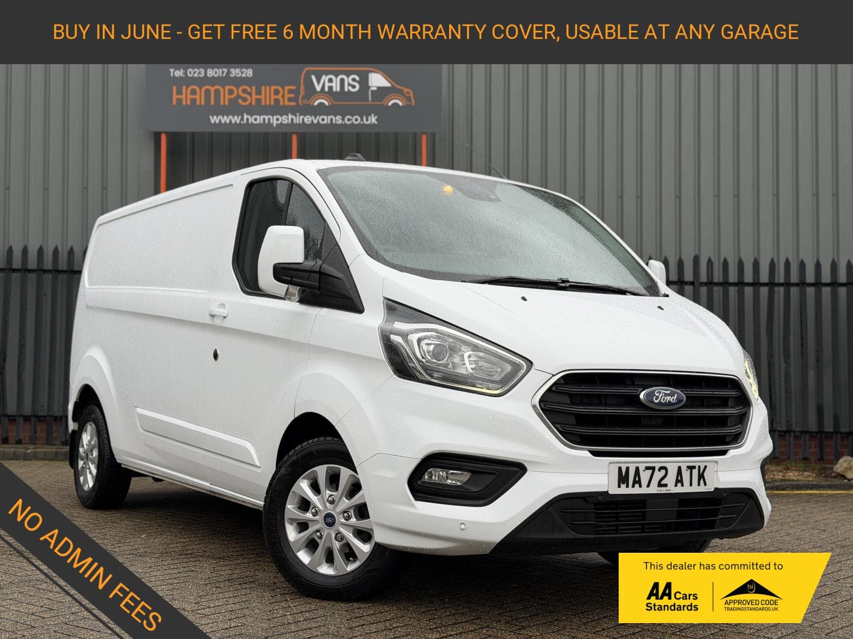 2022 Ford Transit Custom 2.0 300 EcoBlue Limited Panel Van 5dr Diesel Manual L2 H1 Euro 6 (s/s) (130 ps)