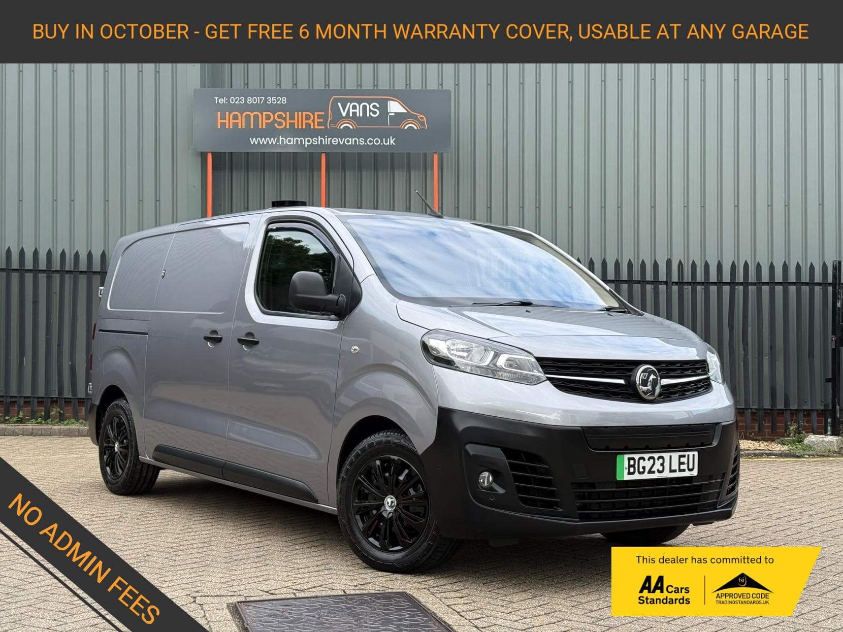 2023 Vauxhall Vivaro Electric 3100 75kWh Prime Panel Van 6dr Electric Auto L1 H1 (7.4kW Charger) (136 ps)