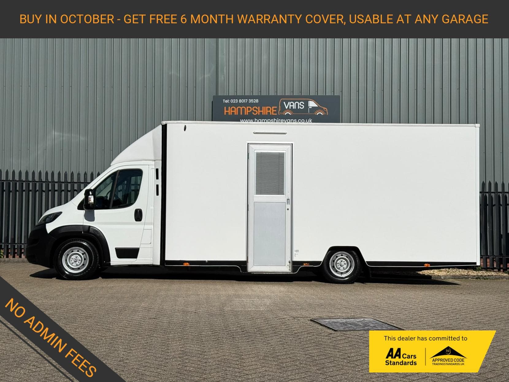 2019 Peugeot Boxer 2.0 BlueHDi 335 Built for Business Low Floor Luton 4dr Diesel Manual L3 Euro 6 (160 ps)