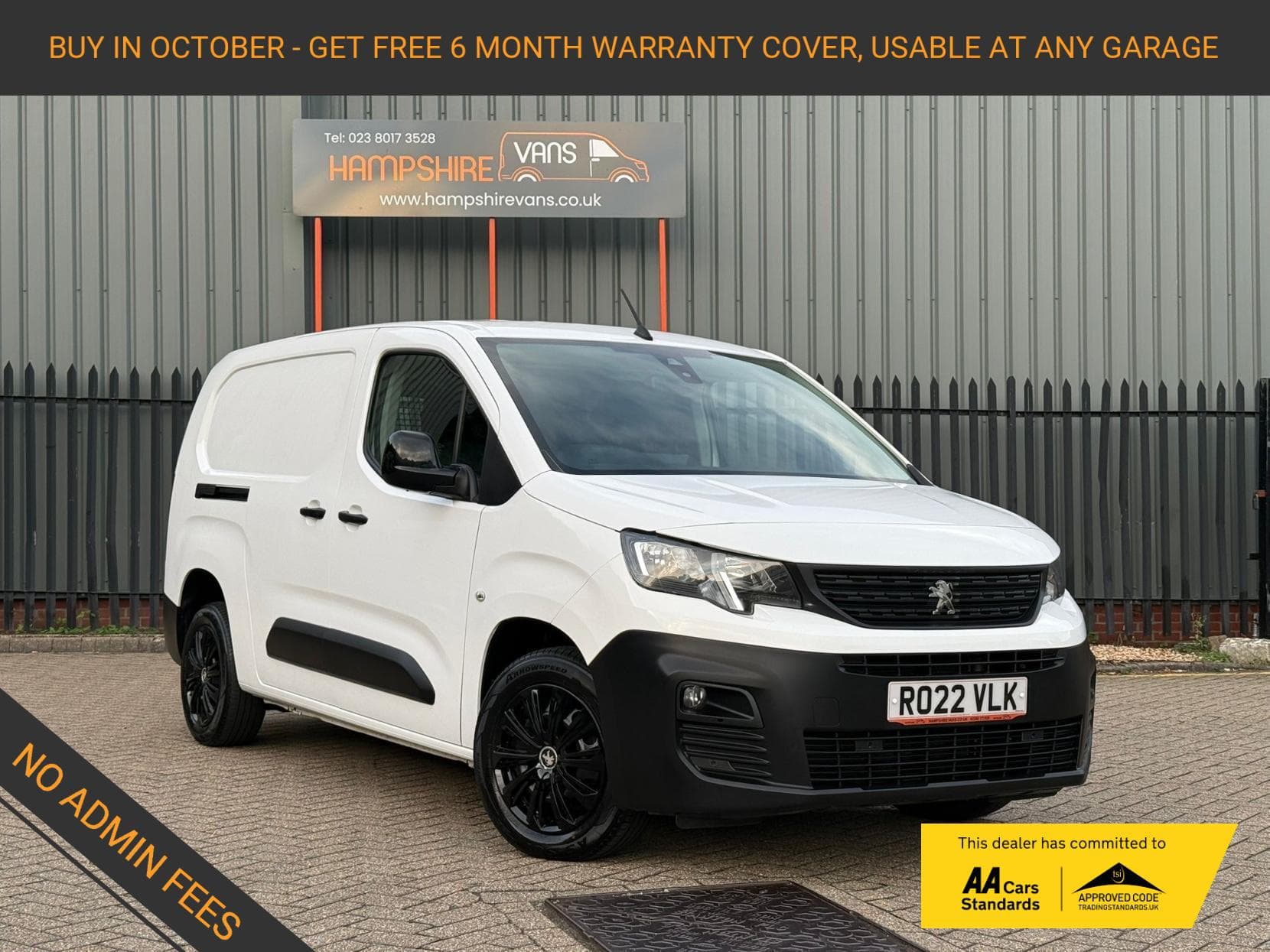 2022 Peugeot Partner 1.5 BlueHDi 850 Professional Long Crew Van Double Cab 6dr Diesel Manual LWB Euro 6 (100 bhp)