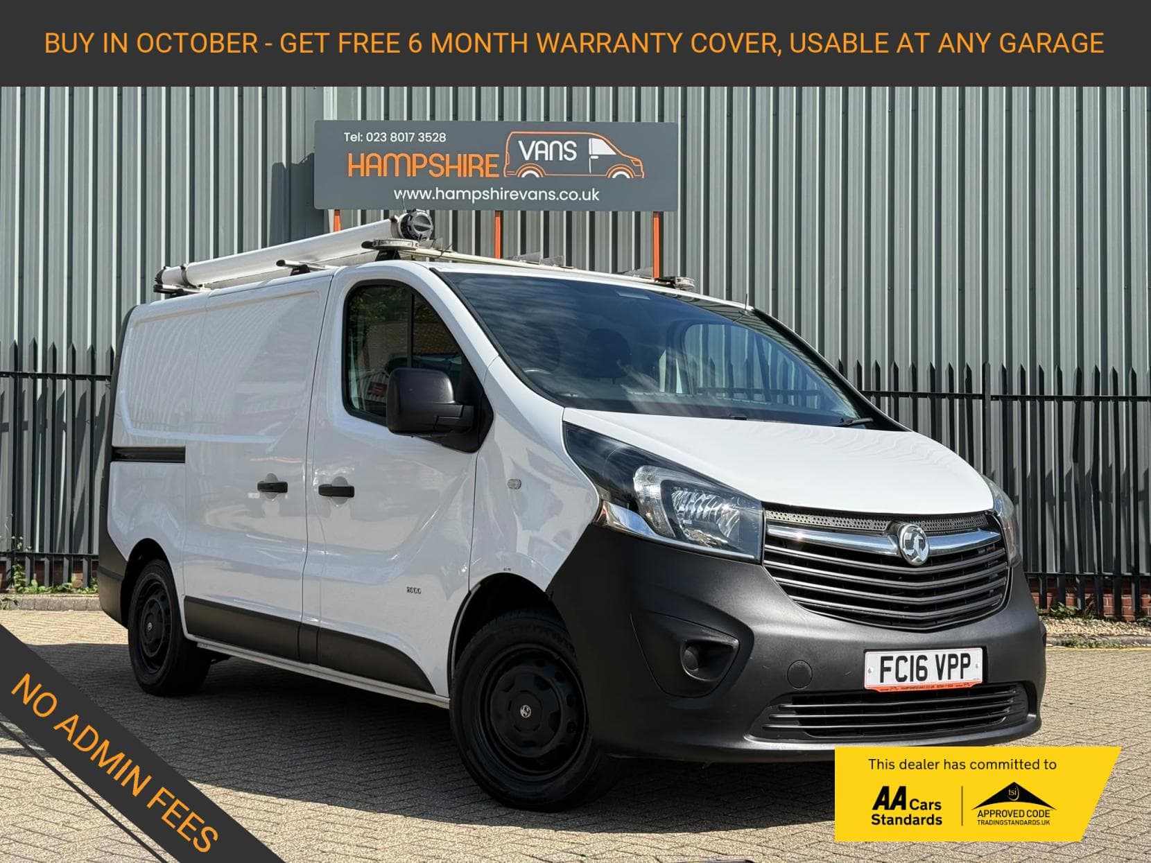 2016 Vauxhall Vivaro 1.6 CDTi 2900 ecoFLEX Panel Van 5dr Diesel Manual L1 H1 Euro 5 (s/s) (90 ps)