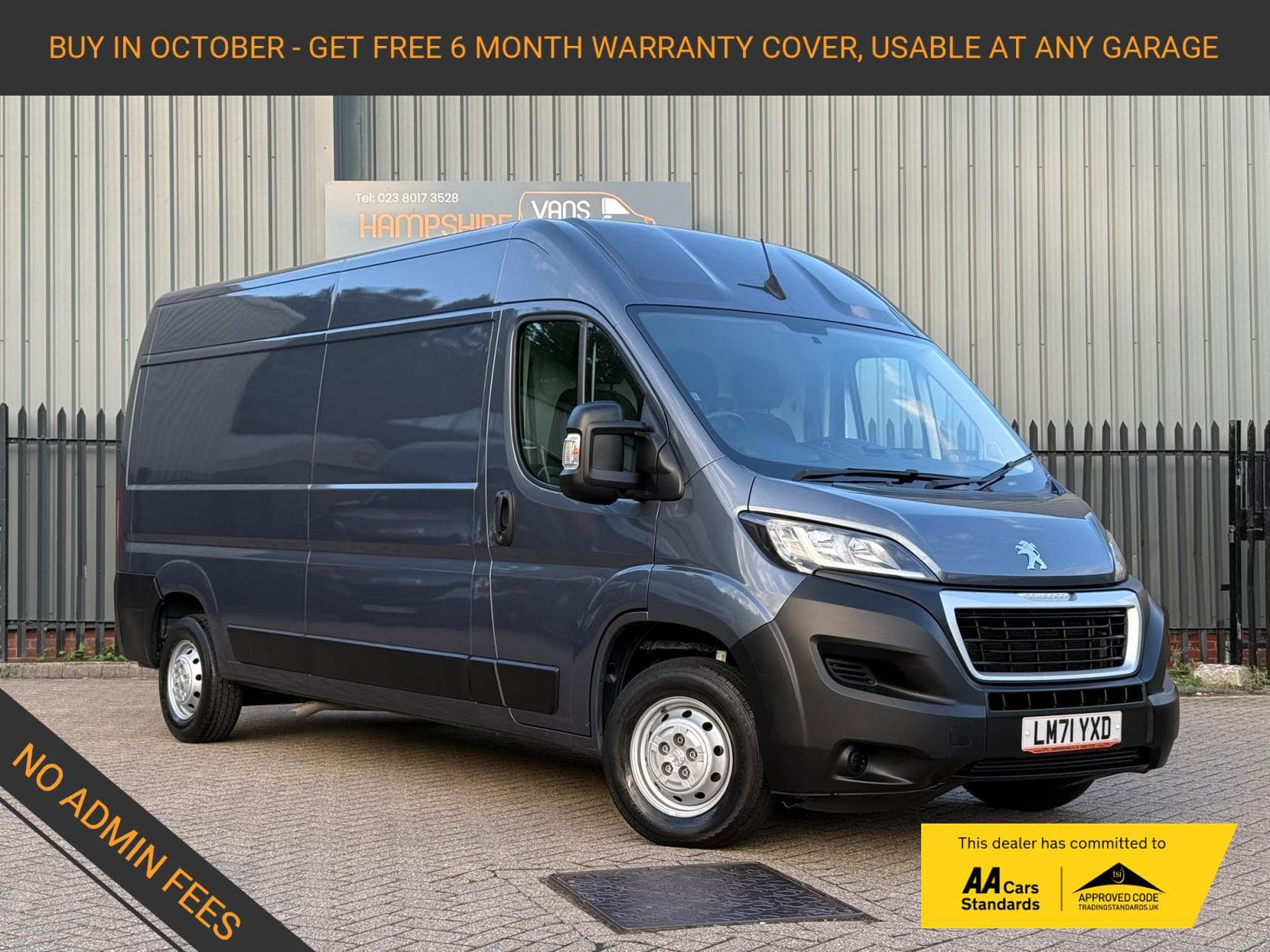 2022 Peugeot Boxer 2.2 BlueHDi 335 Professional Panel Van 5dr Diesel Manual L3 H2 Euro 6 (s/s) (140 ps)