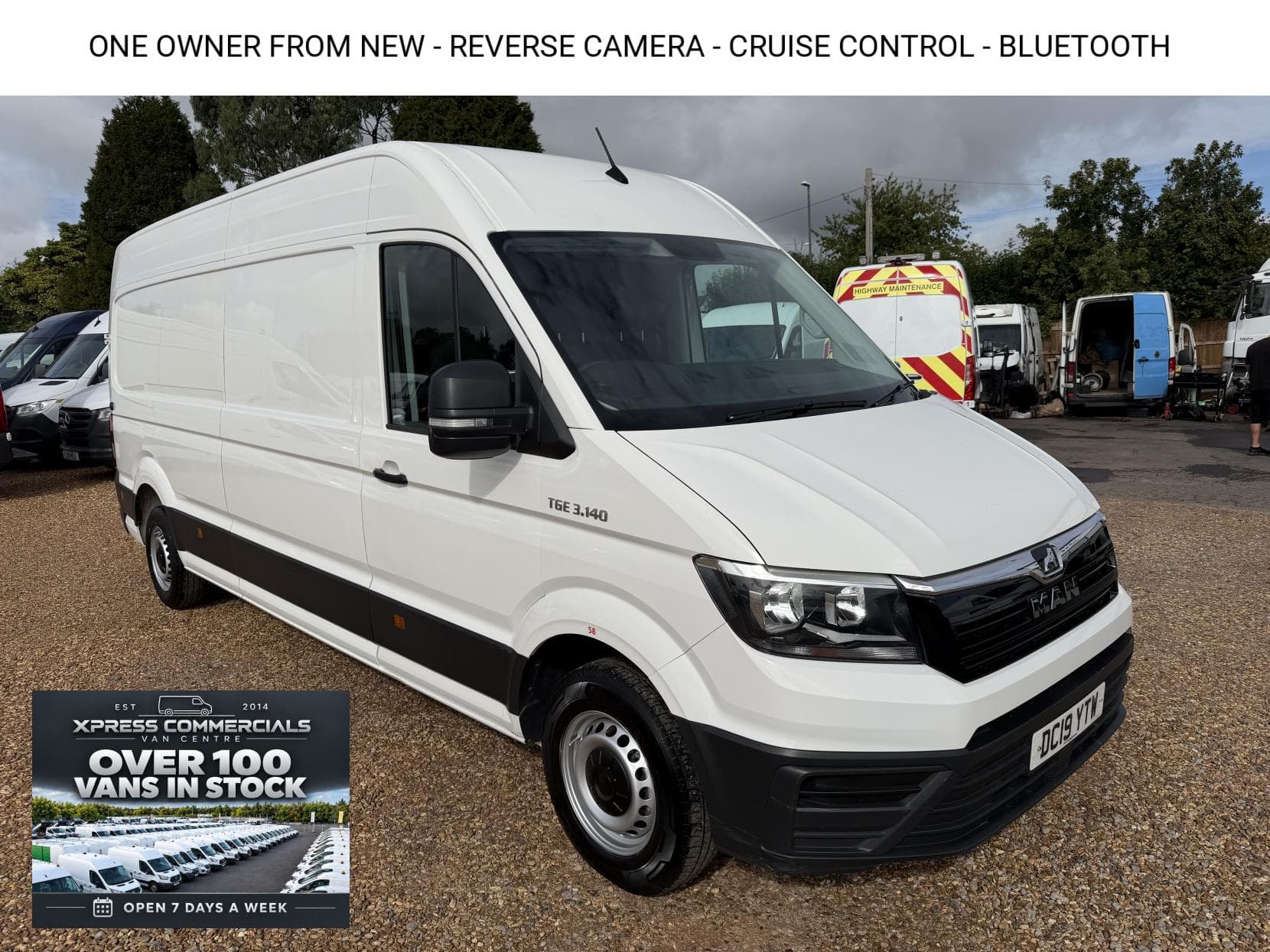 2019 MAN TGE 2.0 3140d Panel Van 5dr Diesel Manual FWD LWB High Roof Euro 6 (s/s) (140 ps)