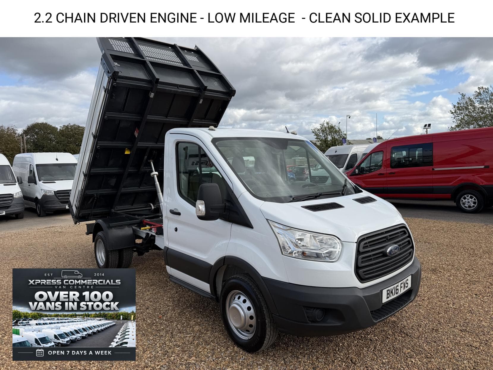 2016 Ford Transit 2.2 TDCi 350 1-Way Tipper 2dr Diesel Manual RWD L2 Euro 5 (1-Stop, DRW) (125 ps)
