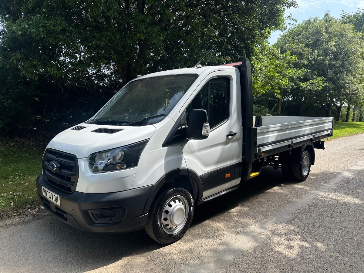 2020 (70) FORD TRANSIT 350 L4 2.0 TDCI ECOBLUE 130BHP RWD XLWB 4.2M DROPSIDE - ONLY 40000 MILES!