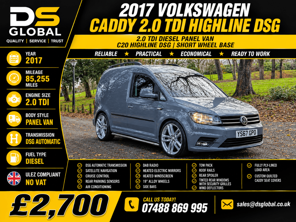Volkswagen Caddy Panel Van 2.0 TDI BlueMotion Tech Highline (2017/67) 