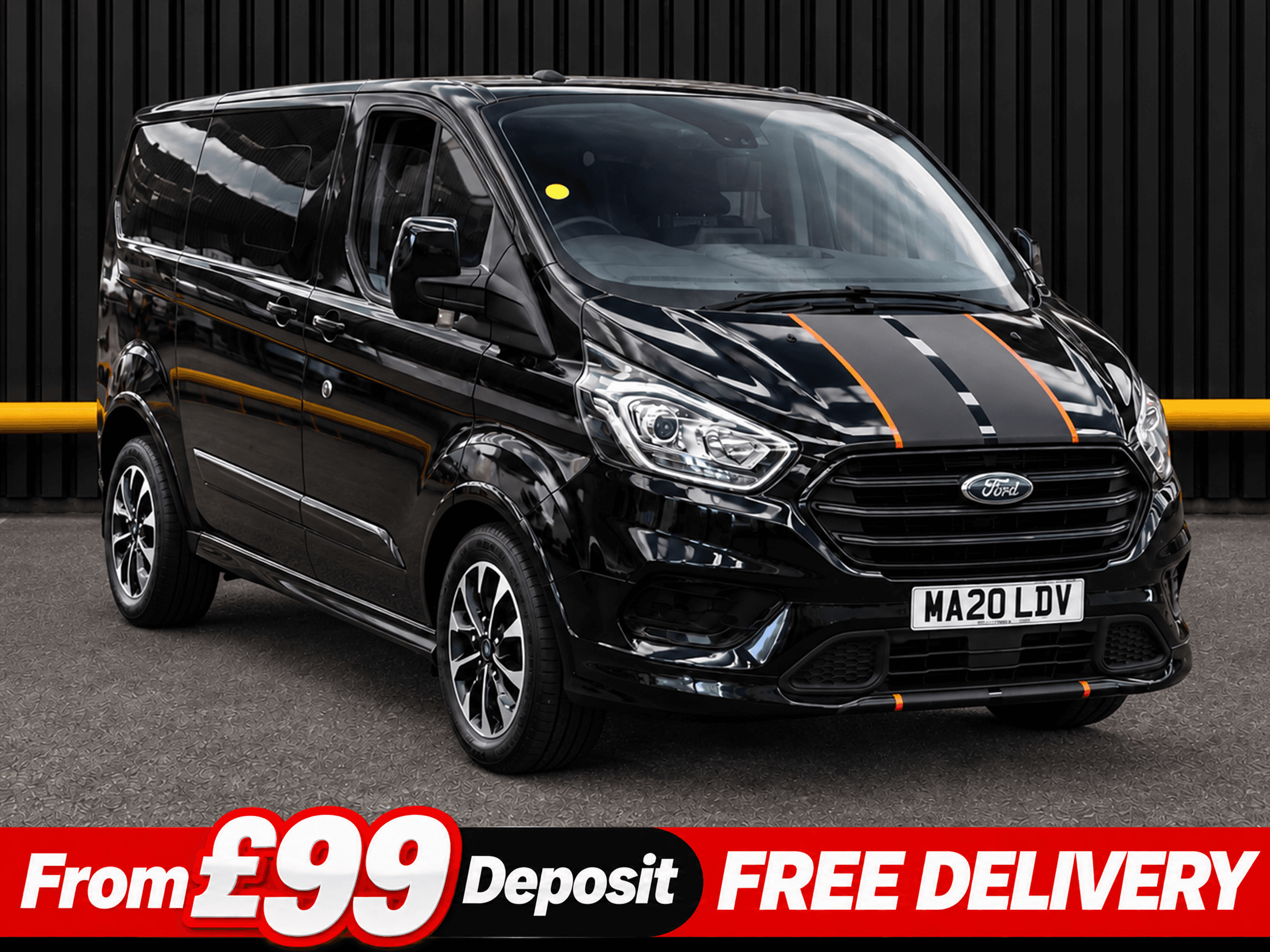Ford Transit Custom 2.0 320 EcoBlue Sport Crew Van Double Cab 5dr Diesel Auto L1 H1 Euro 6 (s/s) (185 ps)
