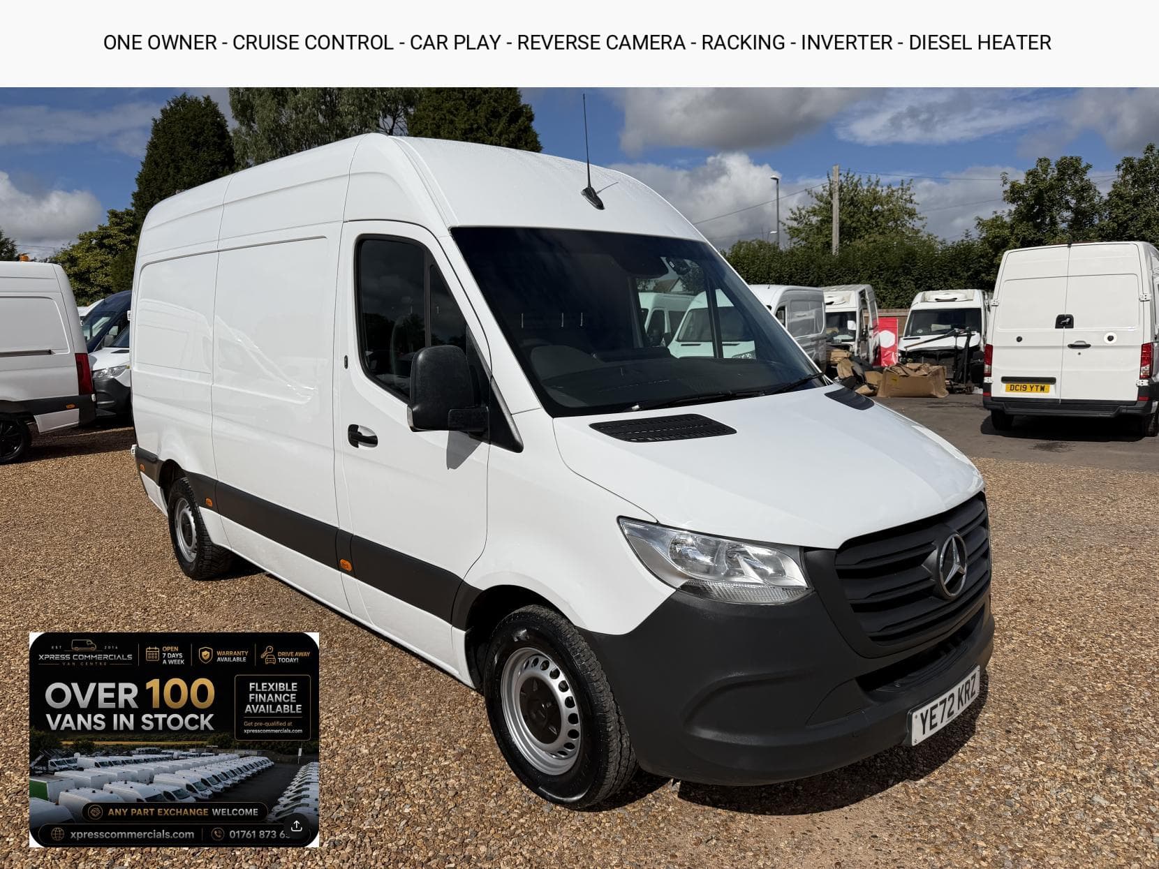 2022 Mercedes-Benz Sprinter 2.0 317 CDI Progressive Panel Van 5dr Diesel Manual RWD L2 H2 Euro 6 (s/s) (170 ps)