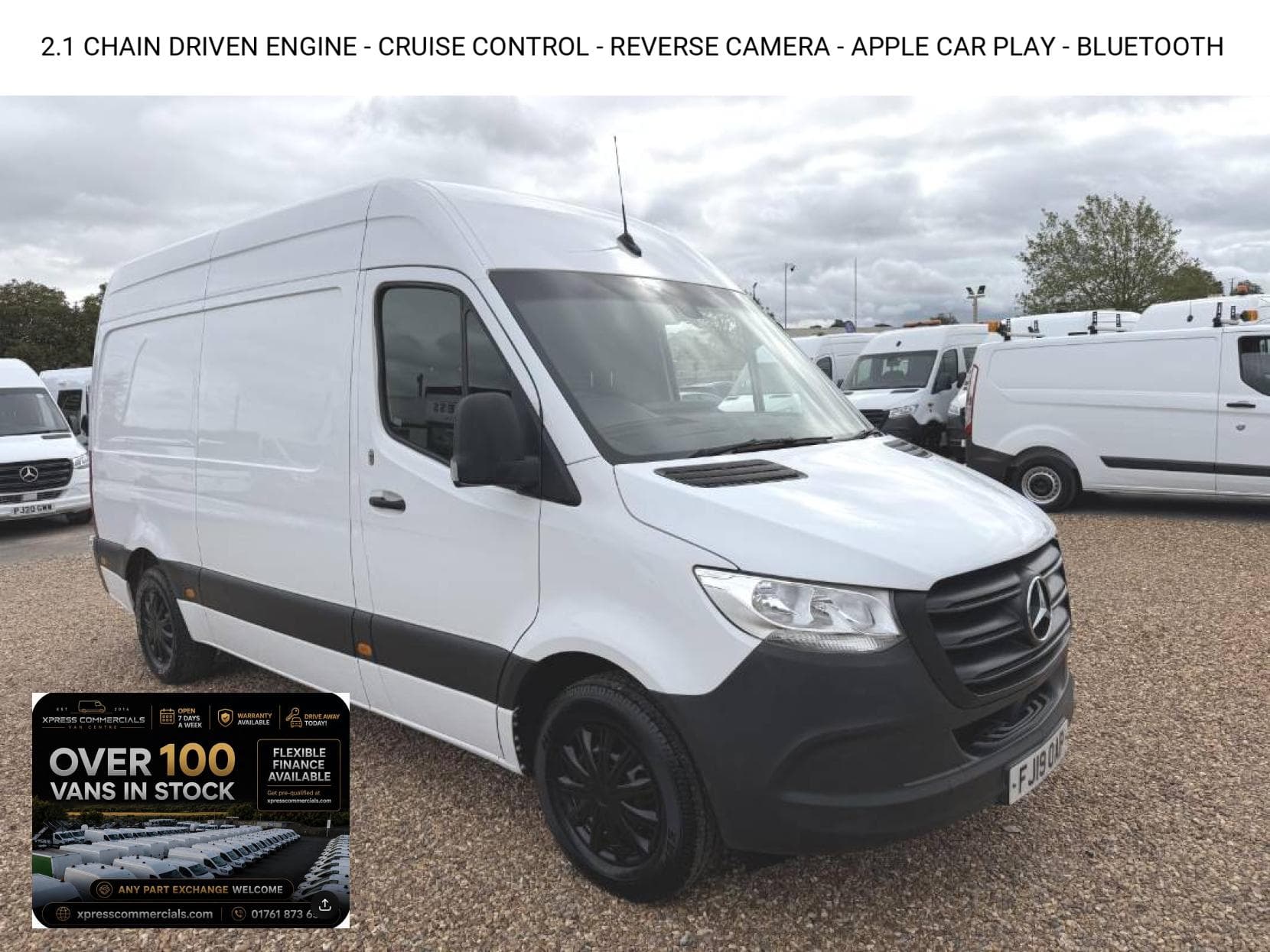 2019 Mercedes-Benz Sprinter 2.1 314 CDI Panel Van 5dr Diesel Manual RWD L2 H2 Euro 6 (143 ps)