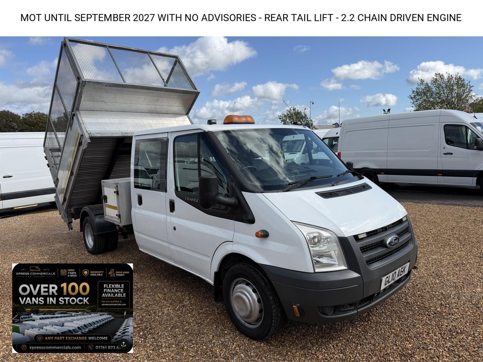 2010 Ford Transit 2.4 TDCi 350 Duratorq Chassis Cab 4dr Diesel Manual RWD L3 (DRW, DPF, 6Spd) (98 bhp)