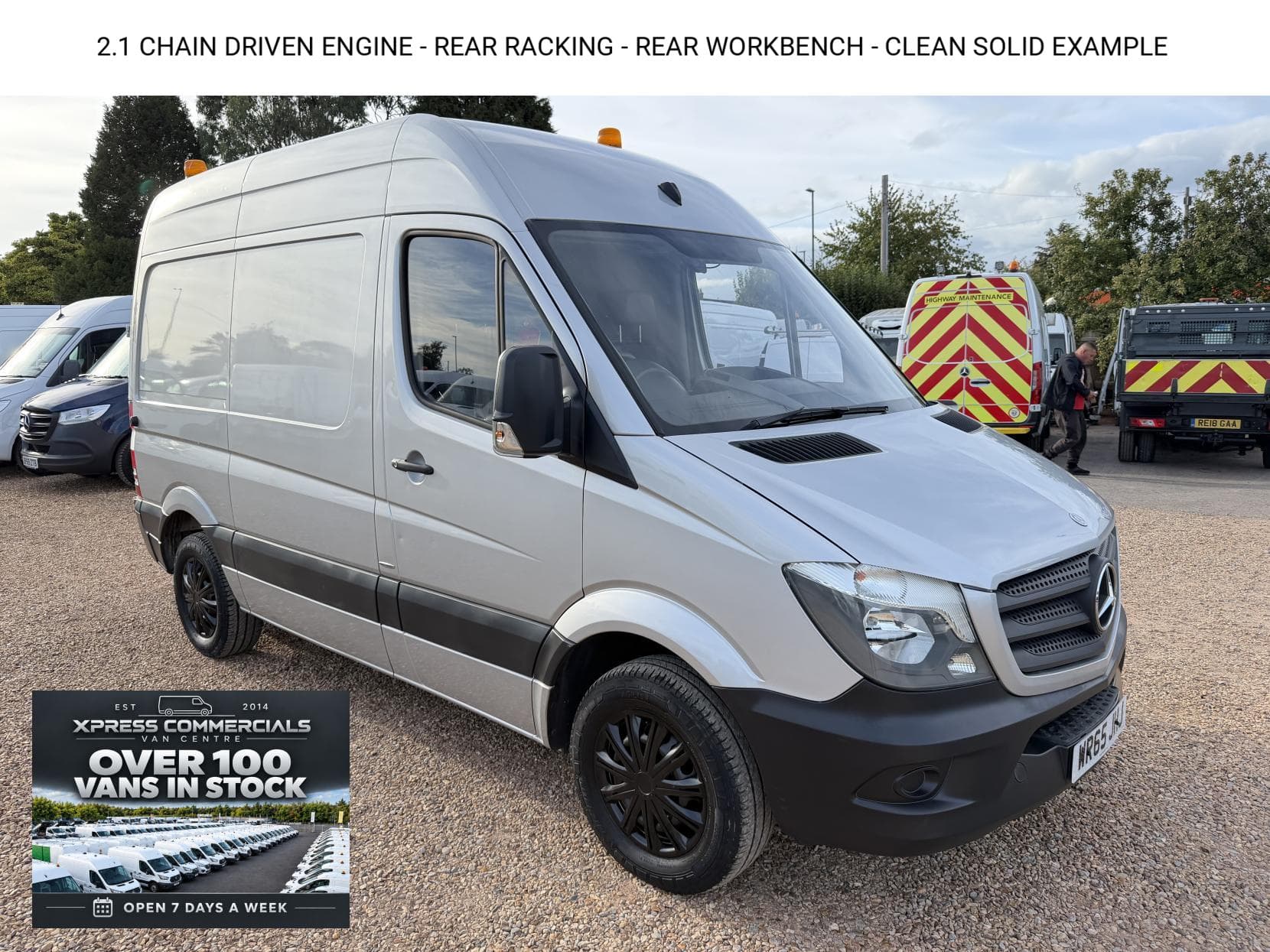 2015 Mercedes-Benz Sprinter 2.1 313 CDi BlueEFFICIENCY Panel Van 4dr Diesel Manual RWD L1 H3 (211 g/km, 129 bhp)