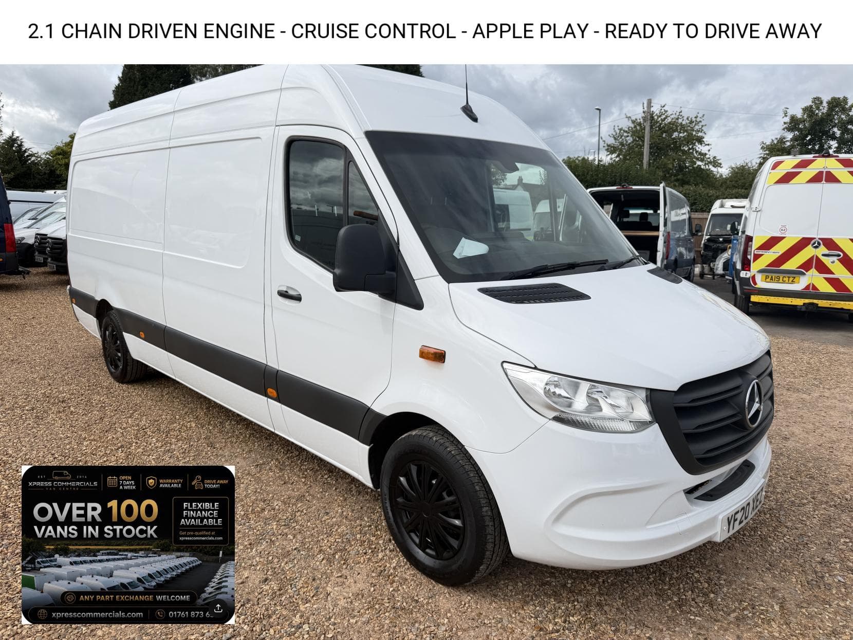2020 Mercedes-Benz Sprinter 2.1 311 CDI Panel Van 5dr Diesel Manual RWD L3 H2 Euro 6 (114 ps)