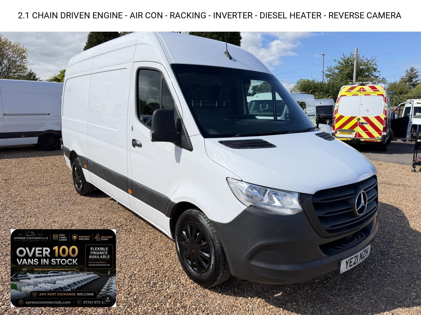 2021 Mercedes-Benz Sprinter 2.1 316 CDI Progressive Panel Van 5dr Diesel Manual RWD L2 H2 Euro 6 (s/s) (163 ps)