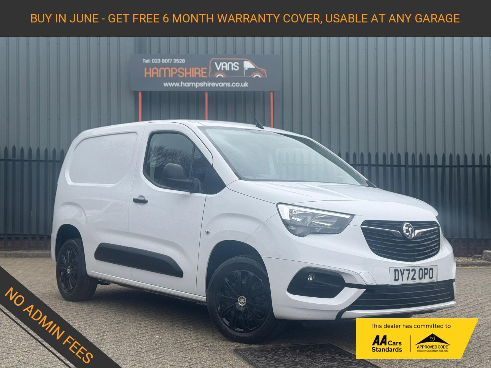 2022 Vauxhall Combo 1.5 Turbo D 2300 Sportive Panel Van 5dr Diesel Manual L1 H1 Euro 6 (100 ps)
