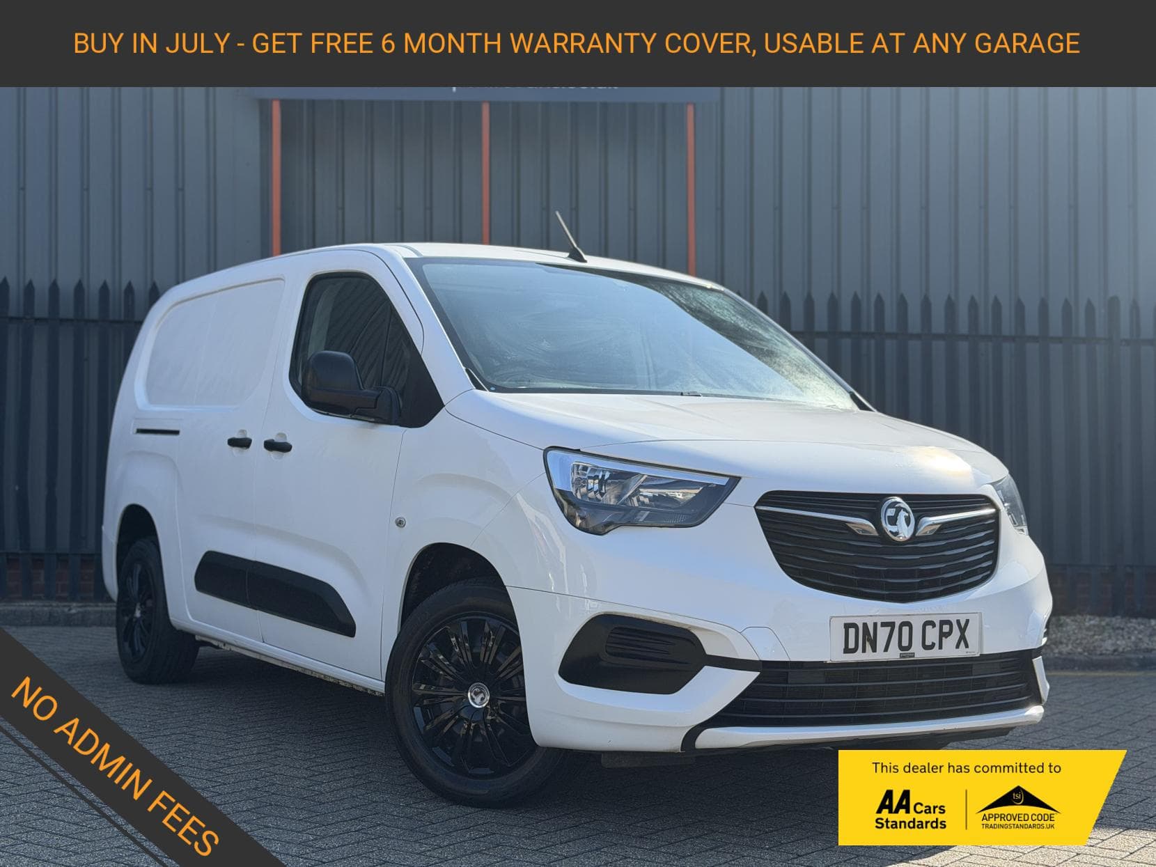 2020 Vauxhall Combo 1.5 Turbo D 2300 Sportive Panel Van 4dr Diesel Manual L2 H1 Euro 6 (s/s) (100 ps)
