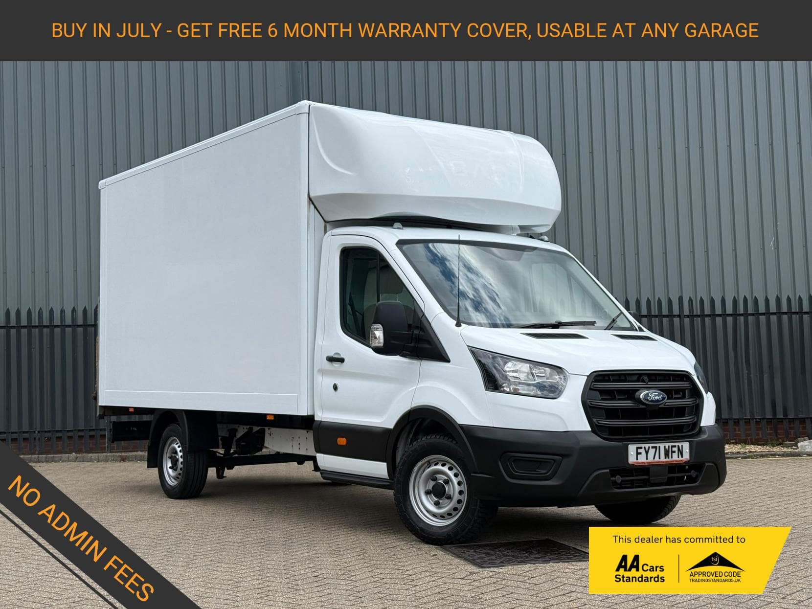 2021 Ford Transit 2.0 350 EcoBlue Leader Luton 3dr Diesel Manual FWD L4 Euro 6 (s/s) (130 ps)