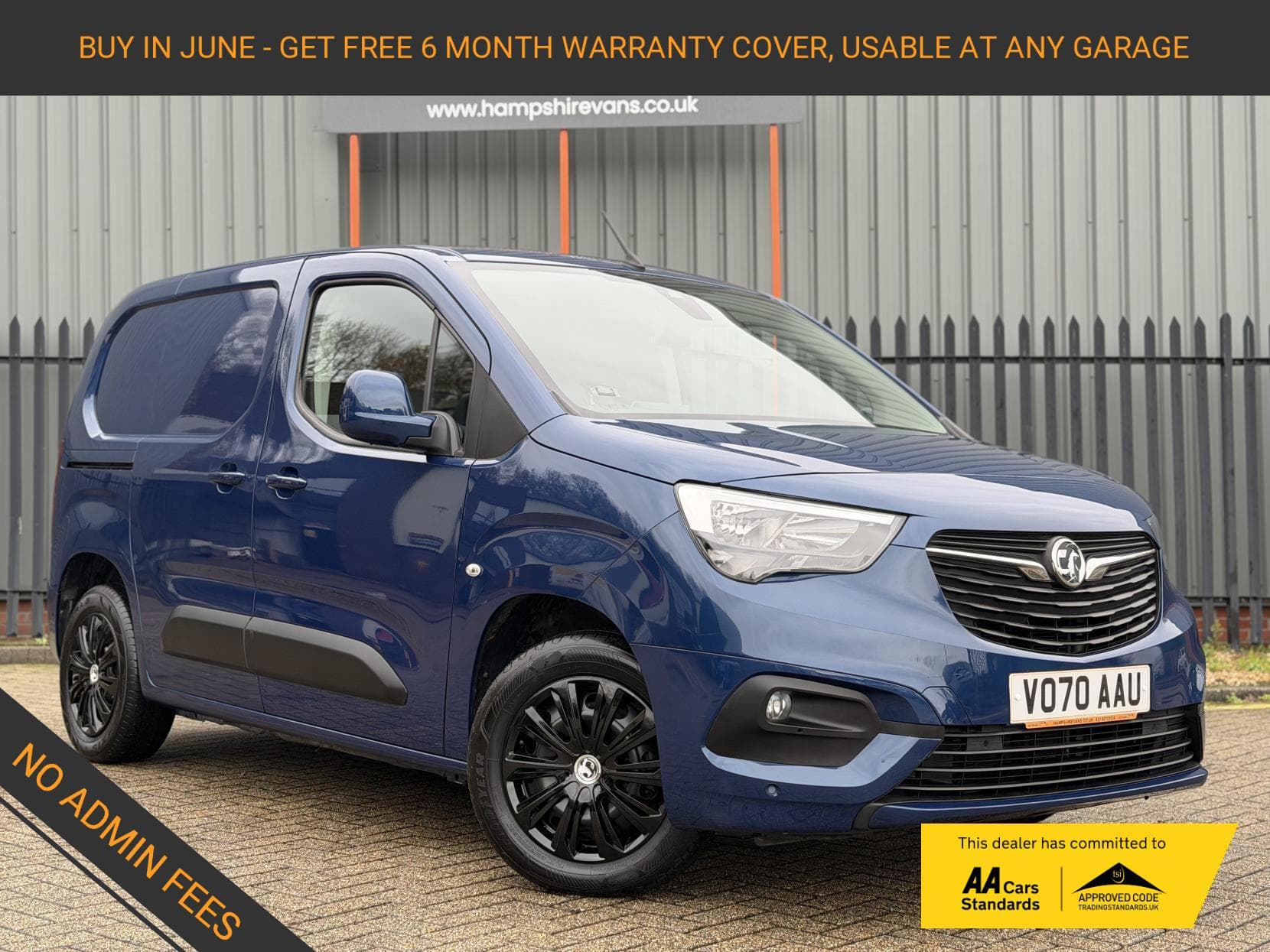 2020 Vauxhall Combo 1.5 Turbo D 2000 Sportive Panel Van 4dr Diesel Auto L1 H1 Euro 6 (s/s) (130 ps)