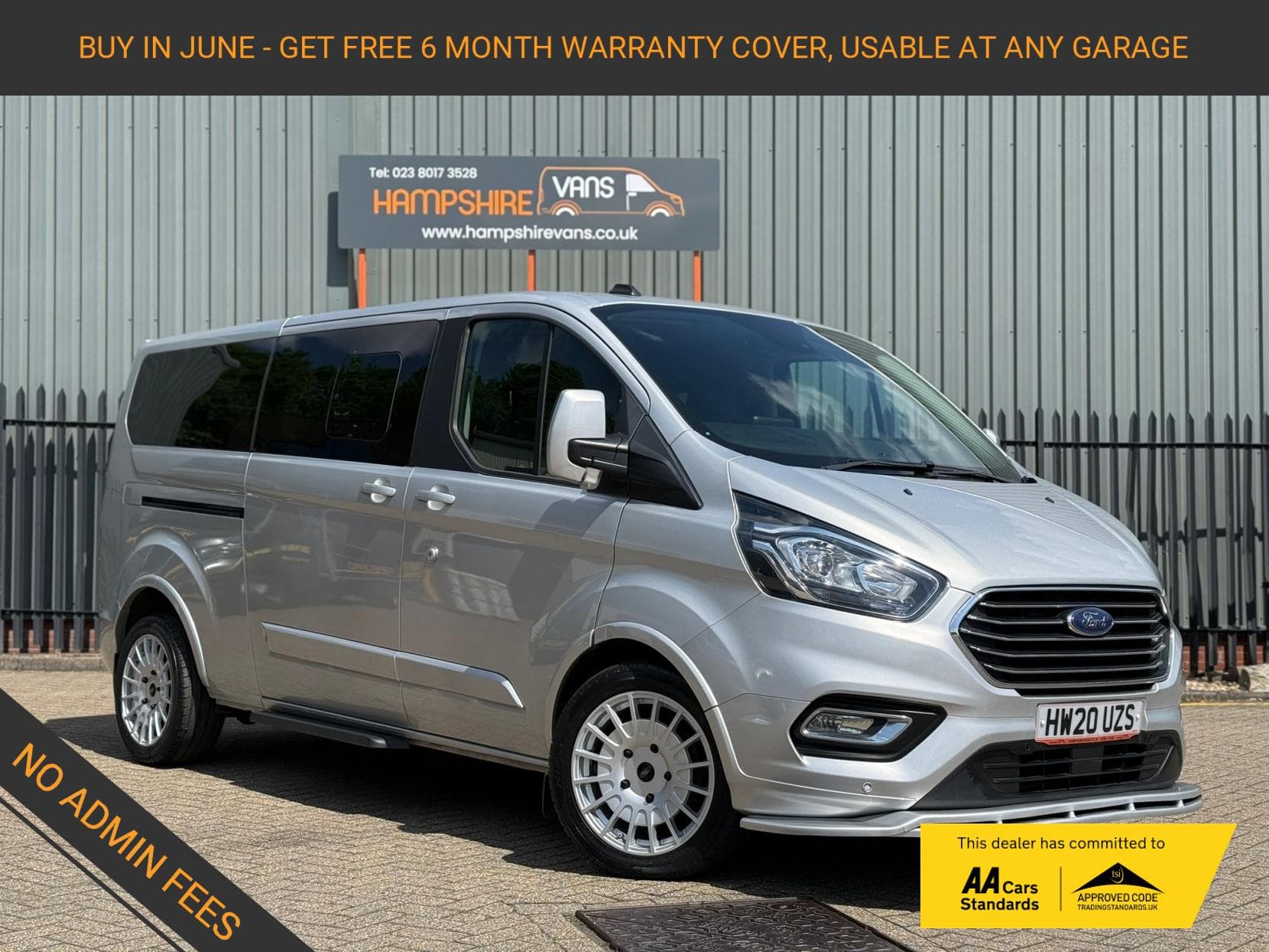 2020 Ford Tourneo Custom 2.0 320 EcoBlue Titanium Minibus Double Cab 5dr Diesel Auto L2 Euro 6 (s/s) (130 ps)