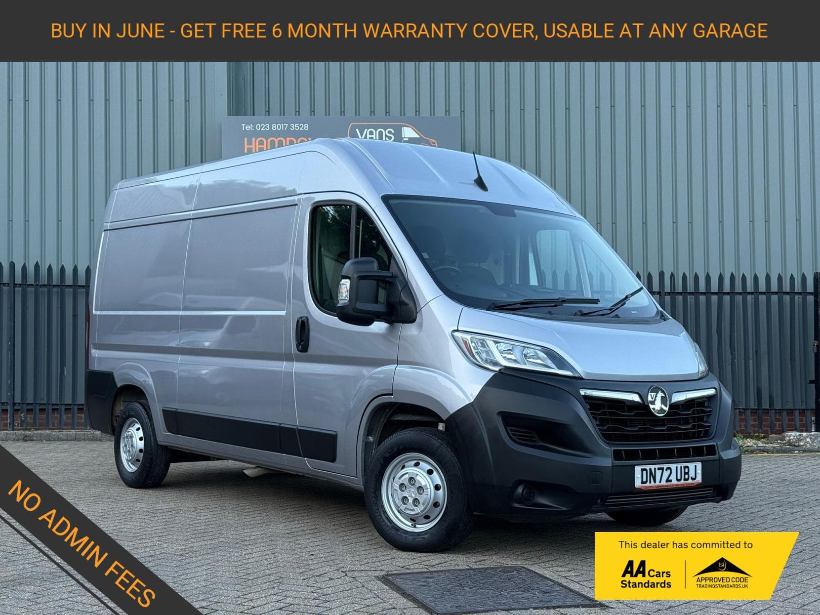 2023 Vauxhall Movano 2.2 CDTi 3500 BiTurbo Prime Panel Van 5dr Diesel Manual FWD L2 H2 Euro 6 (s/s) (140 ps)