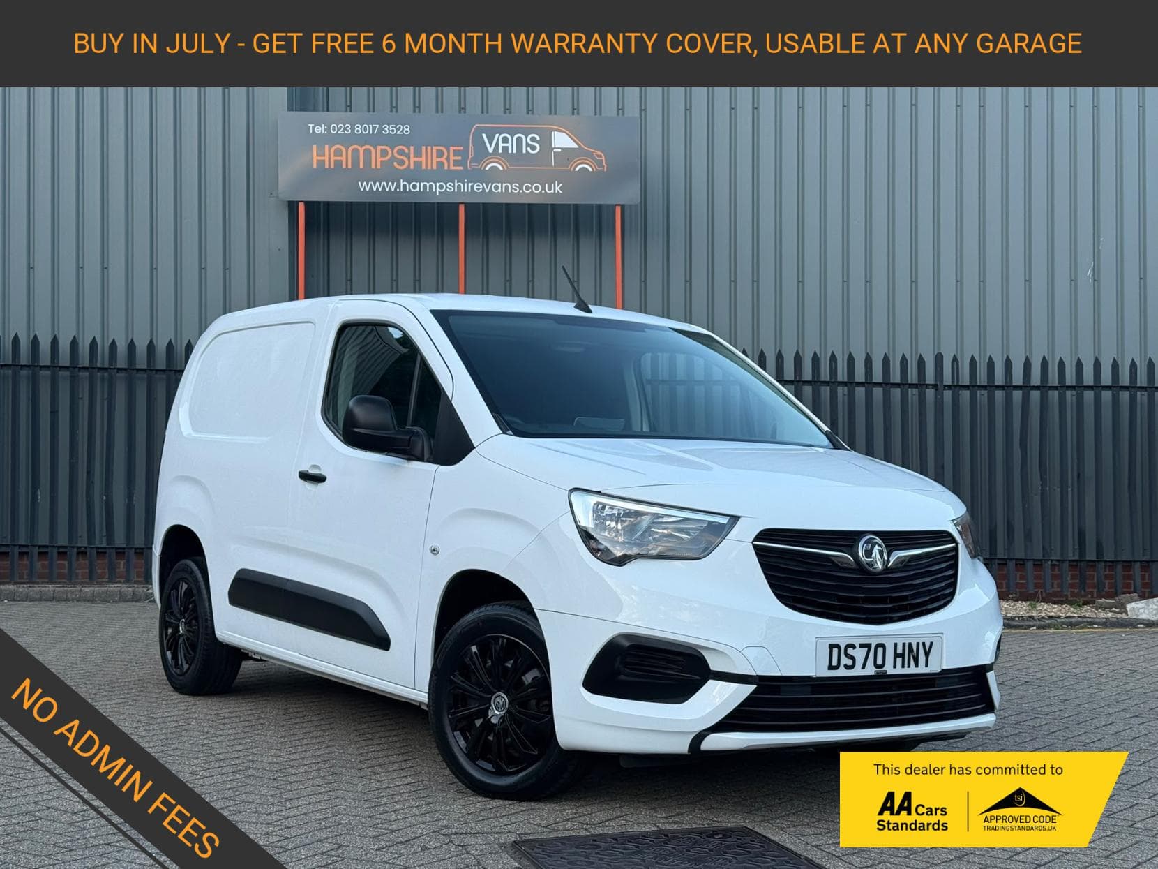 2020 Vauxhall Combo 1.6 Turbo D 2300 Sportive Panel Van 4dr Diesel Manual L1 H1 Euro 6 (s/s) (100 ps)
