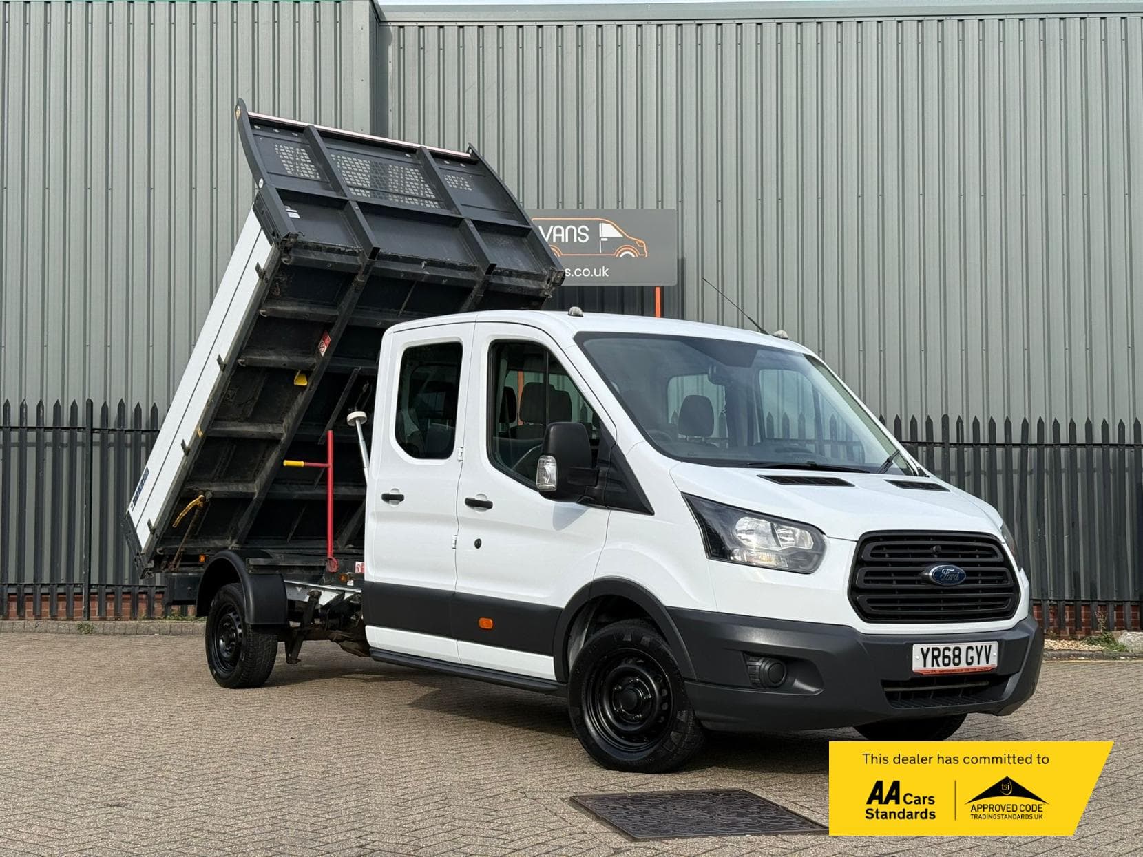 2018 Ford Transit 2.0 350 EcoBlue 1-Way Double Tipper Double Cab 4dr Diesel Manual RWD L3 Euro 6 (1-Way, 1-Stop) (130 ps)
