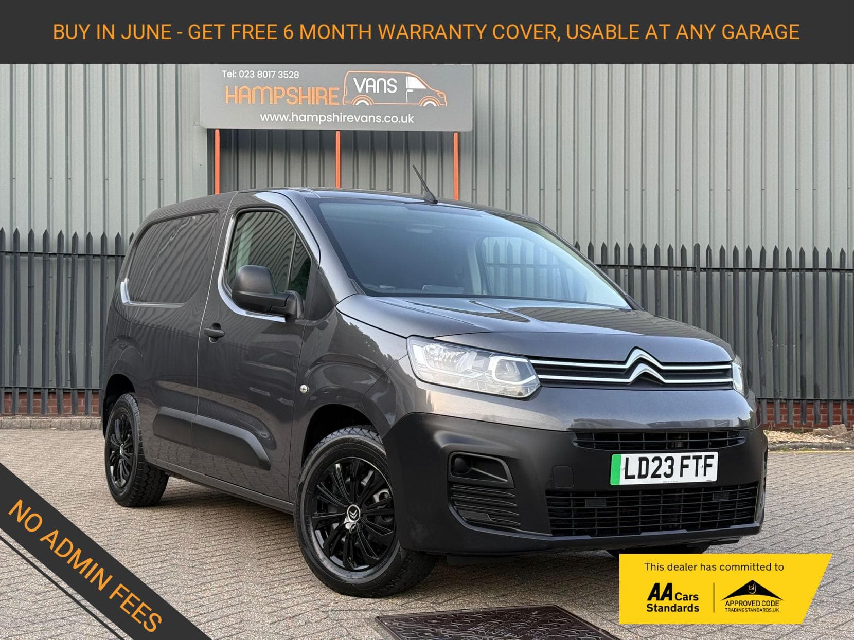 2023 Citroen e-Berlingo 800 50kWh Enterprise Edition M Panel Van 5dr Electric Auto SWB (7.4kW Charger) (136 ps)