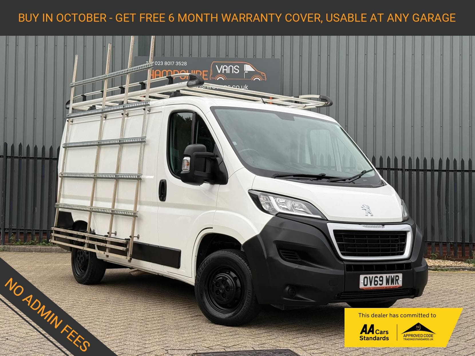 2019 Peugeot Boxer 2.2 BlueHDi 333 Professional Panel Van 5dr Diesel Manual L1 H1 Euro 6 (s/s) (120 ps)