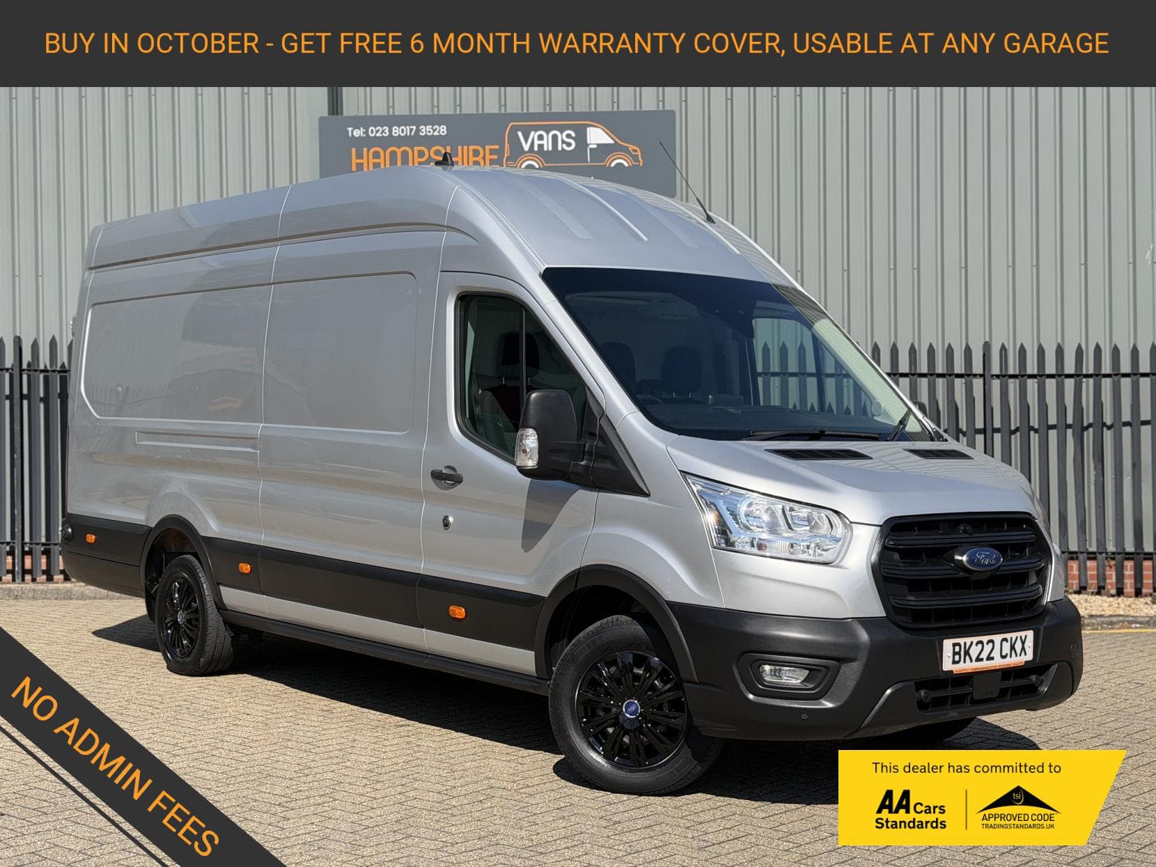 2022 Ford Transit 2.0 350 EcoBlue MHEV Trend Panel Van 5dr Diesel Manual RWD L4 H3 Euro 6 (s/s) (130 ps)
