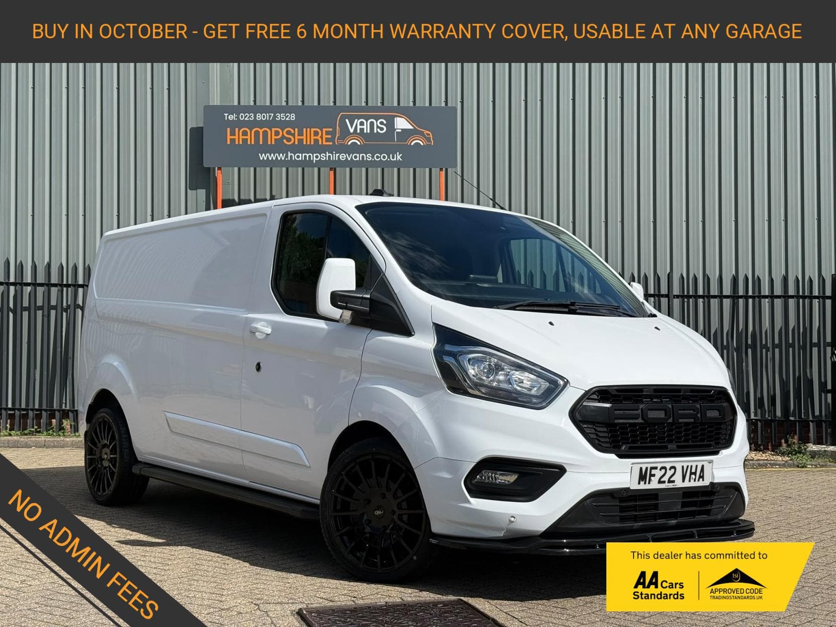 2022 Ford Transit Custom 2.0 300 EcoBlue Limited Panel Van 5dr Diesel Manual L2 H1 Euro 6 (s/s) (130 ps)