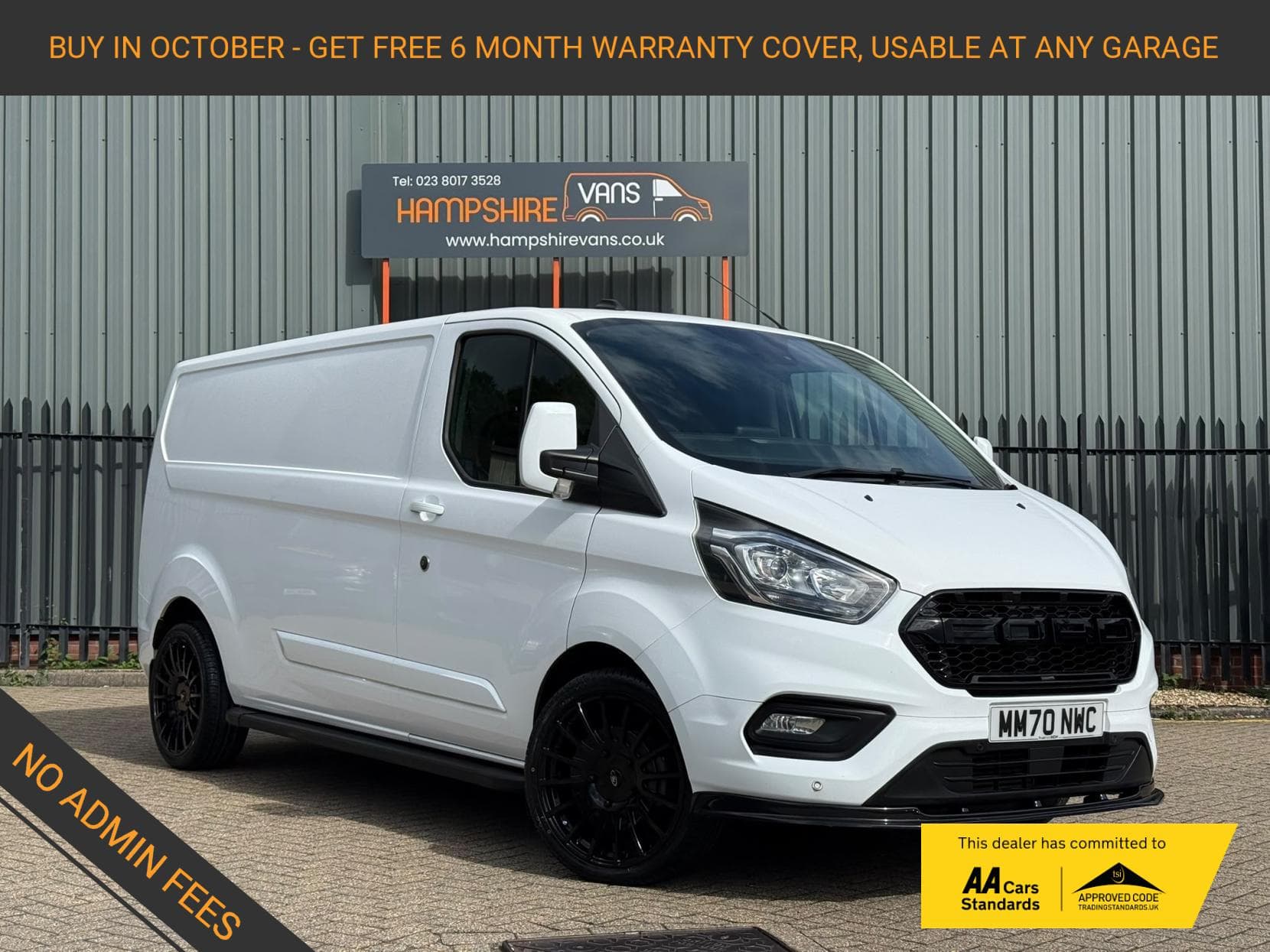 2020 Ford Transit Custom 2.0 300 EcoBlue Limited Panel Van 5dr Diesel Manual L2 H1 Euro 6 (s/s) (130 ps)