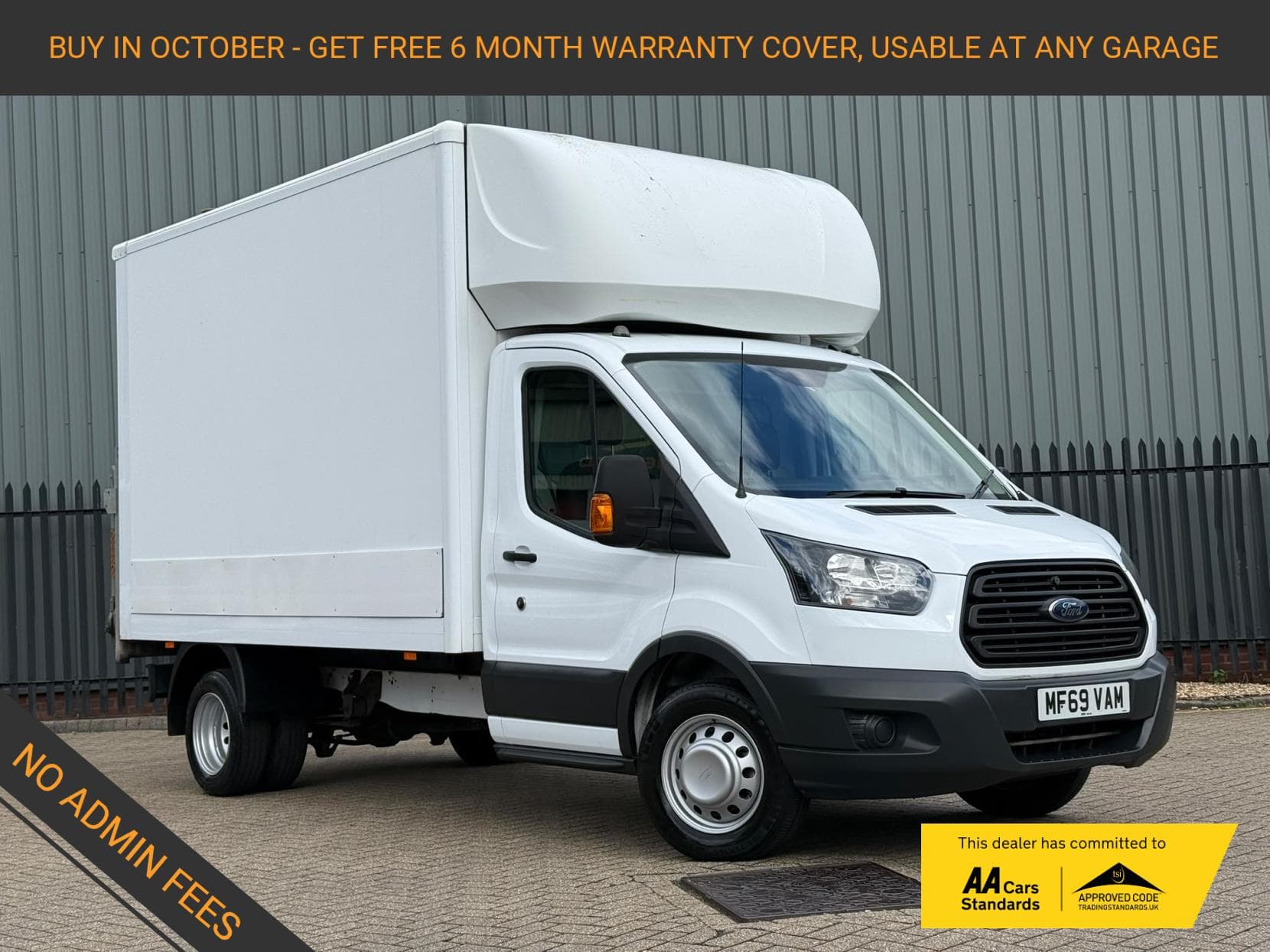 2019 Ford Transit 2.0 350 EcoBlue HD Leader Luton 3dr Diesel Manual RWD L3 Euro 6 (s/s) (165 ps)