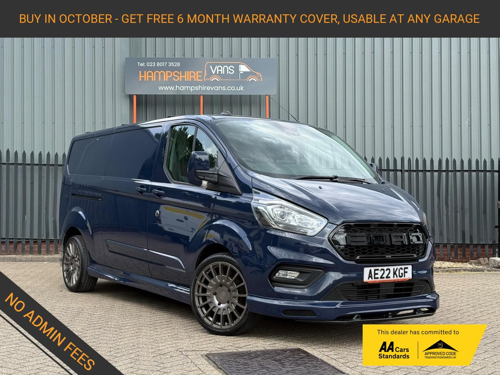 2022 Ford Transit Custom 2.0 300 EcoBlue Limited Panel Van 5dr Diesel Manual L2 H1 Euro 6 (s/s) (130 ps)