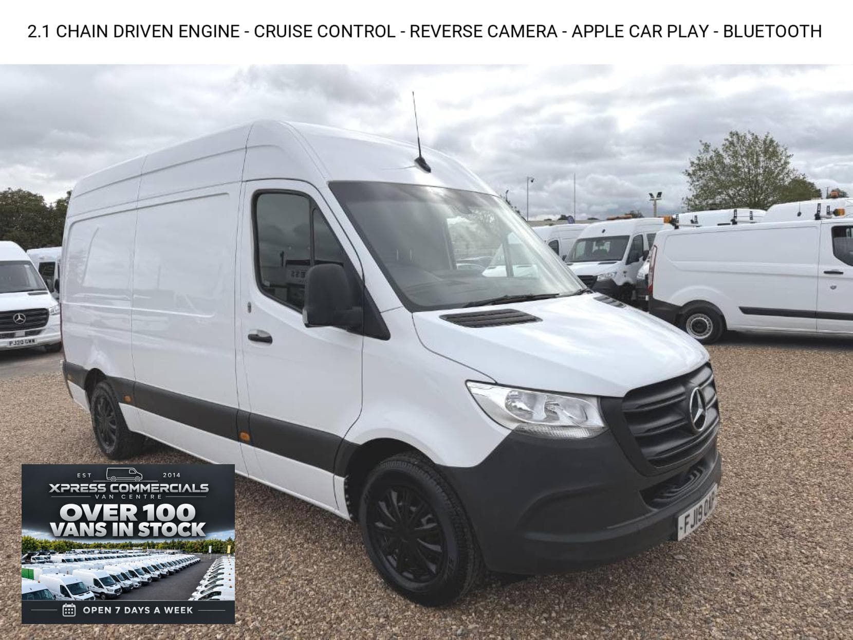 2019 Mercedes-Benz Sprinter 2.1 314 CDI Panel Van 5dr Diesel Manual RWD L2 H2 Euro 6 (143 ps)